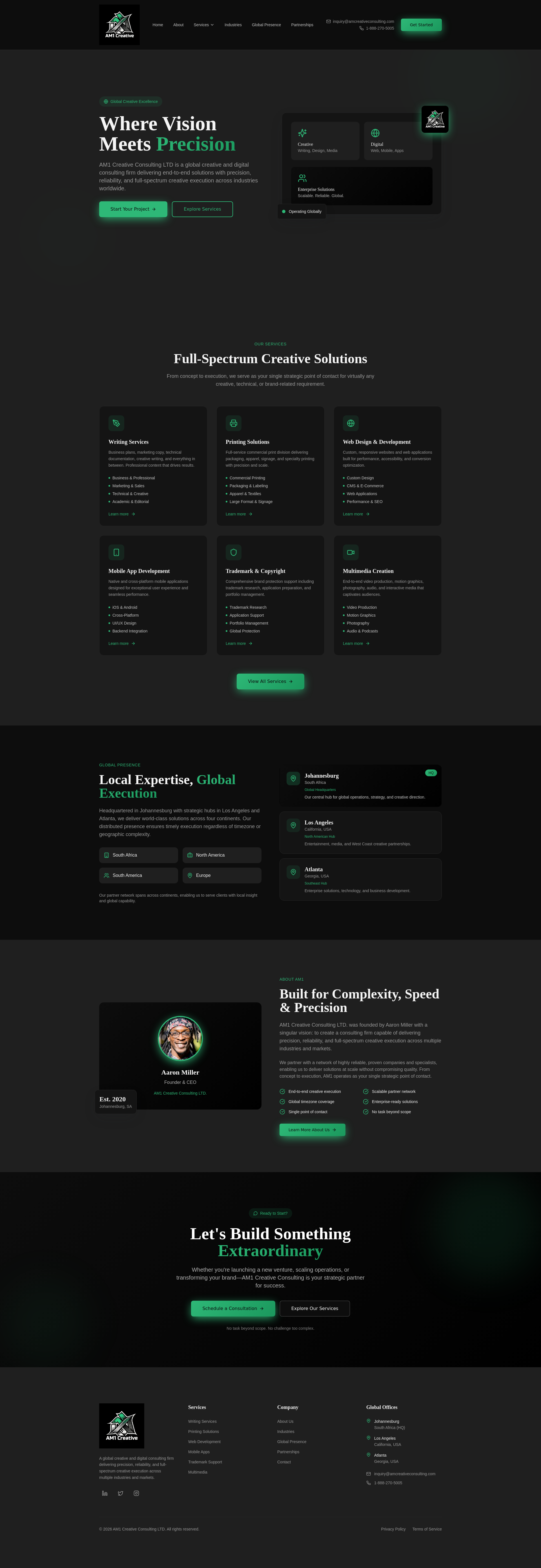 AM1 Creative Consulting | Global Creative & Digital Solutions
