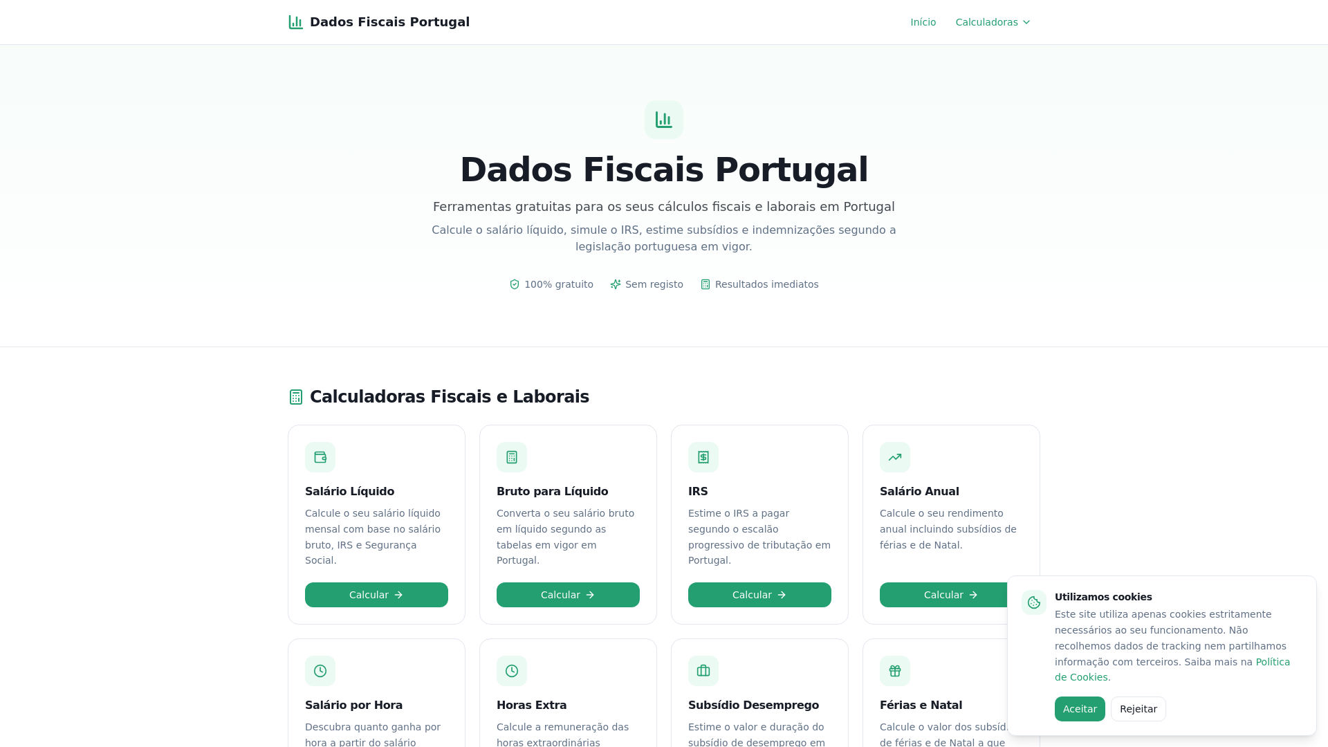 Calculadora Bruto para Lquido  DadoFiscais.pt