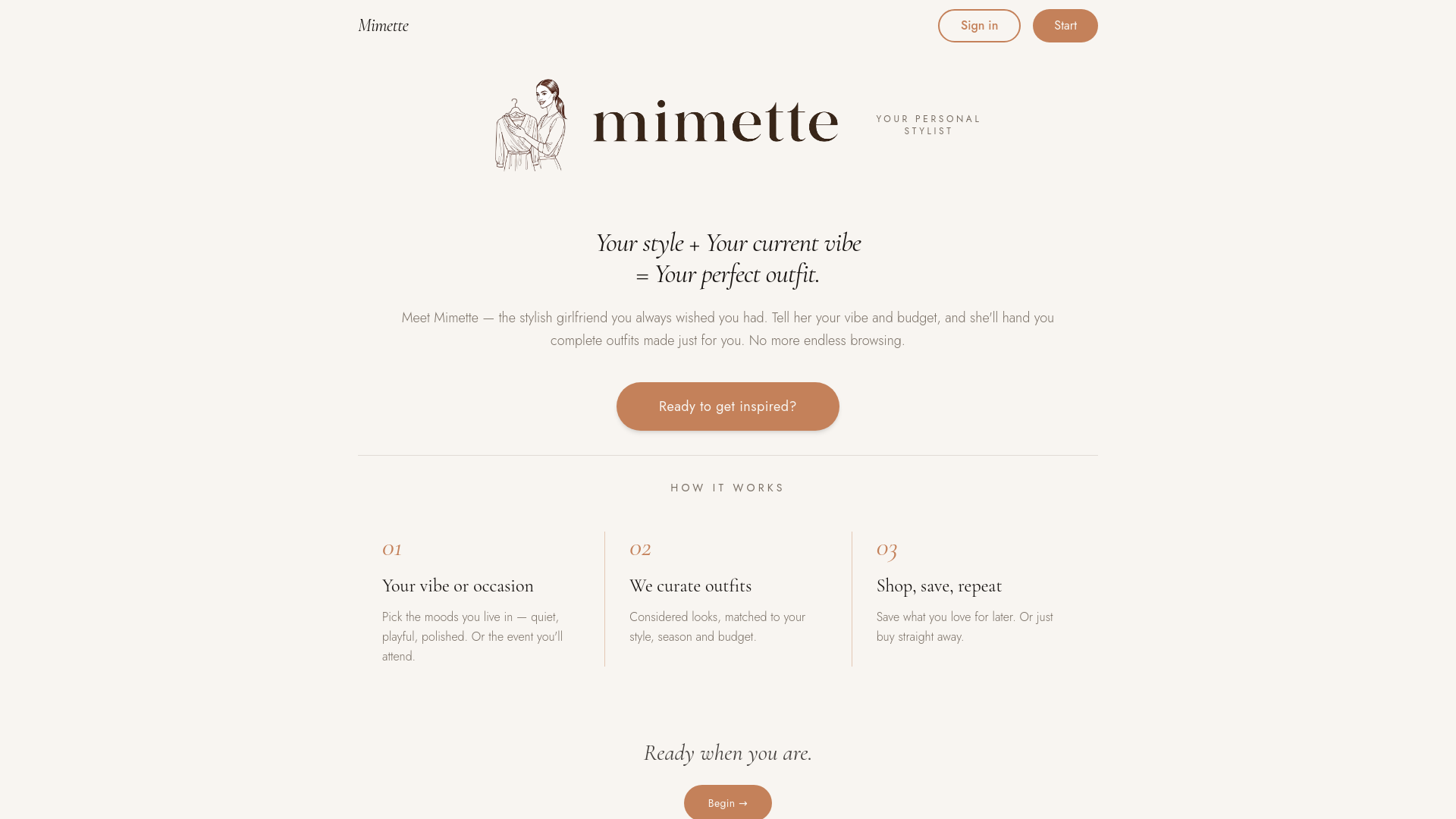 Mimette screenshot