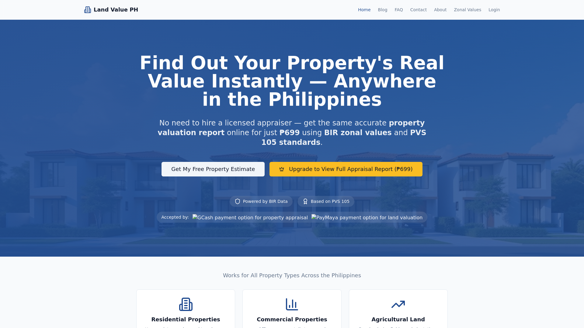 Land Value PH — Free Land & Property Appraisal Tool in the Philippines
