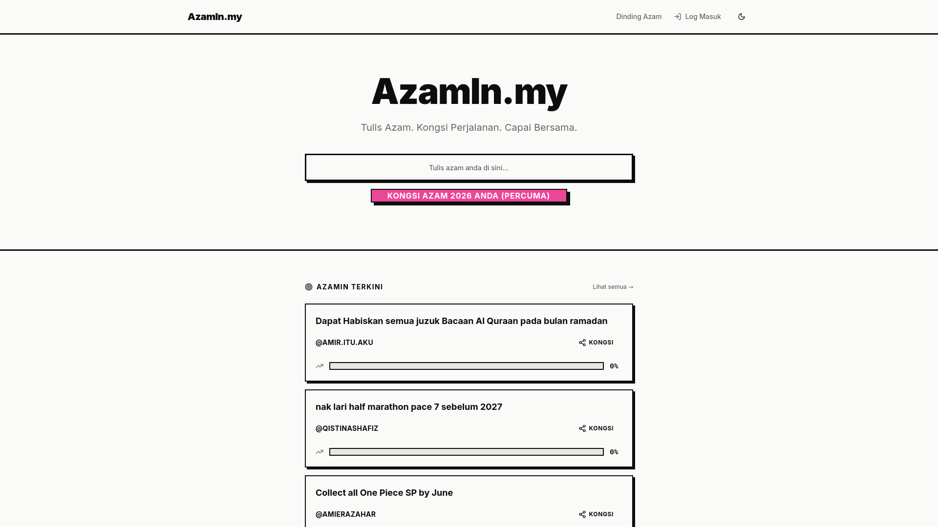 AzamIn.my — Tulis Azam. Kongsi Perjalanan. Capai Bersama.