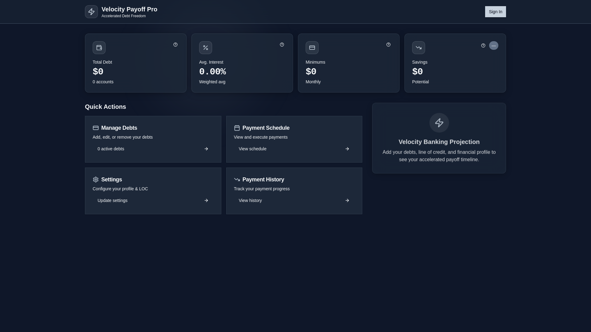 Velocity Payoff Pro - Accelerated Debt Freedom