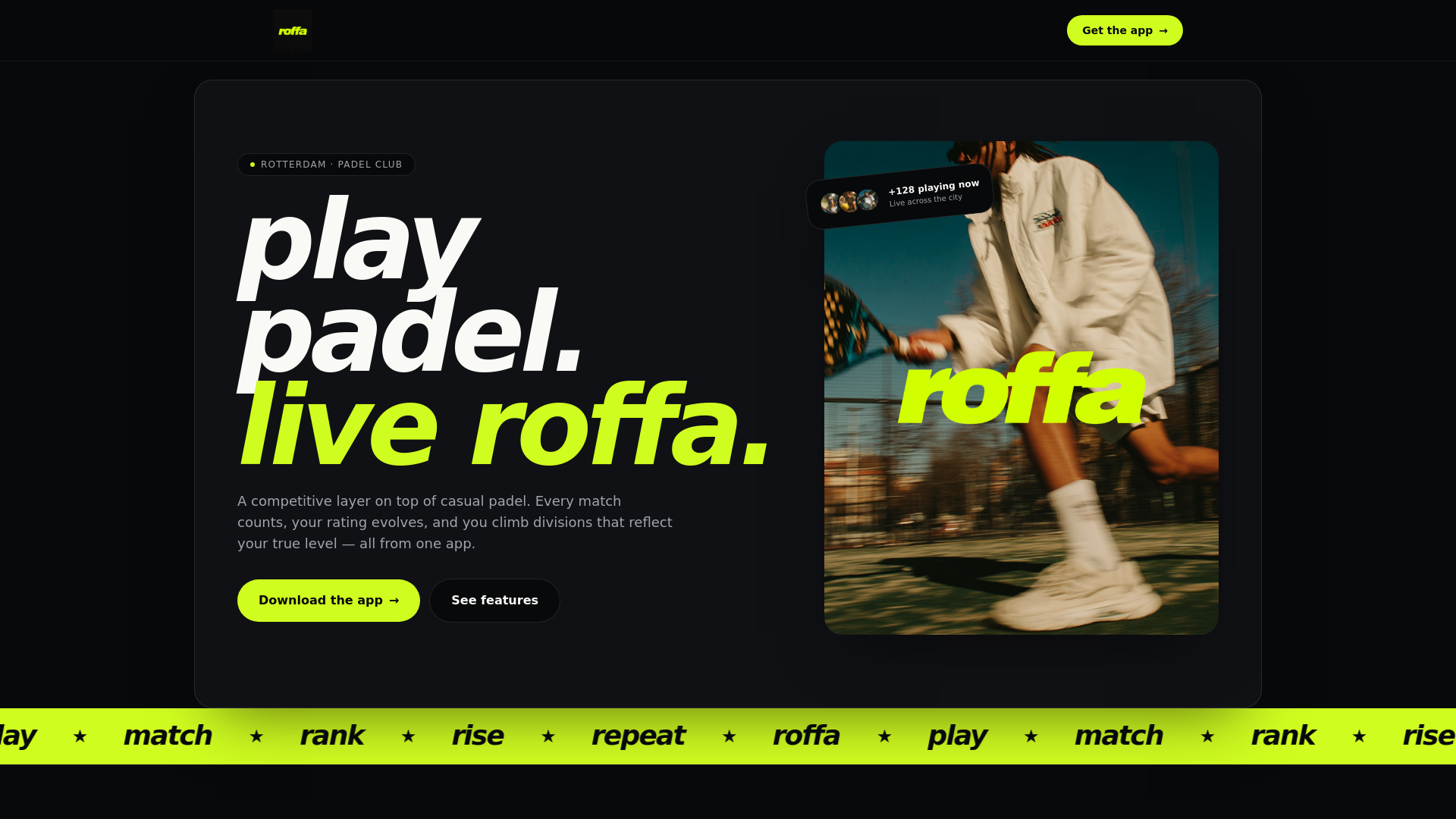 ROFFA Padel Club 🎾 | From the Ports to the Courts