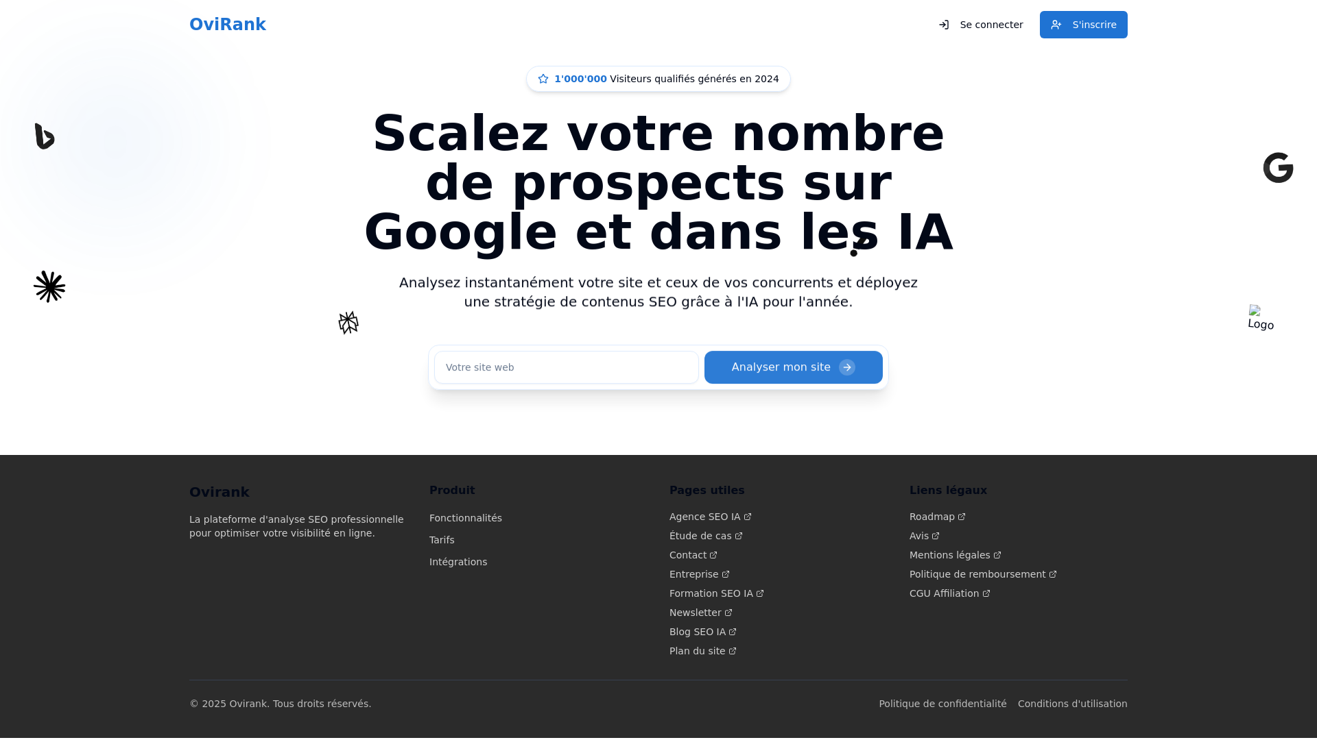 Ovirank Scalez Votre Nombre De Prospects Sur Google Et Dans Les IA Ovirank scalez votre nombre de prospects sur google et dans les ia