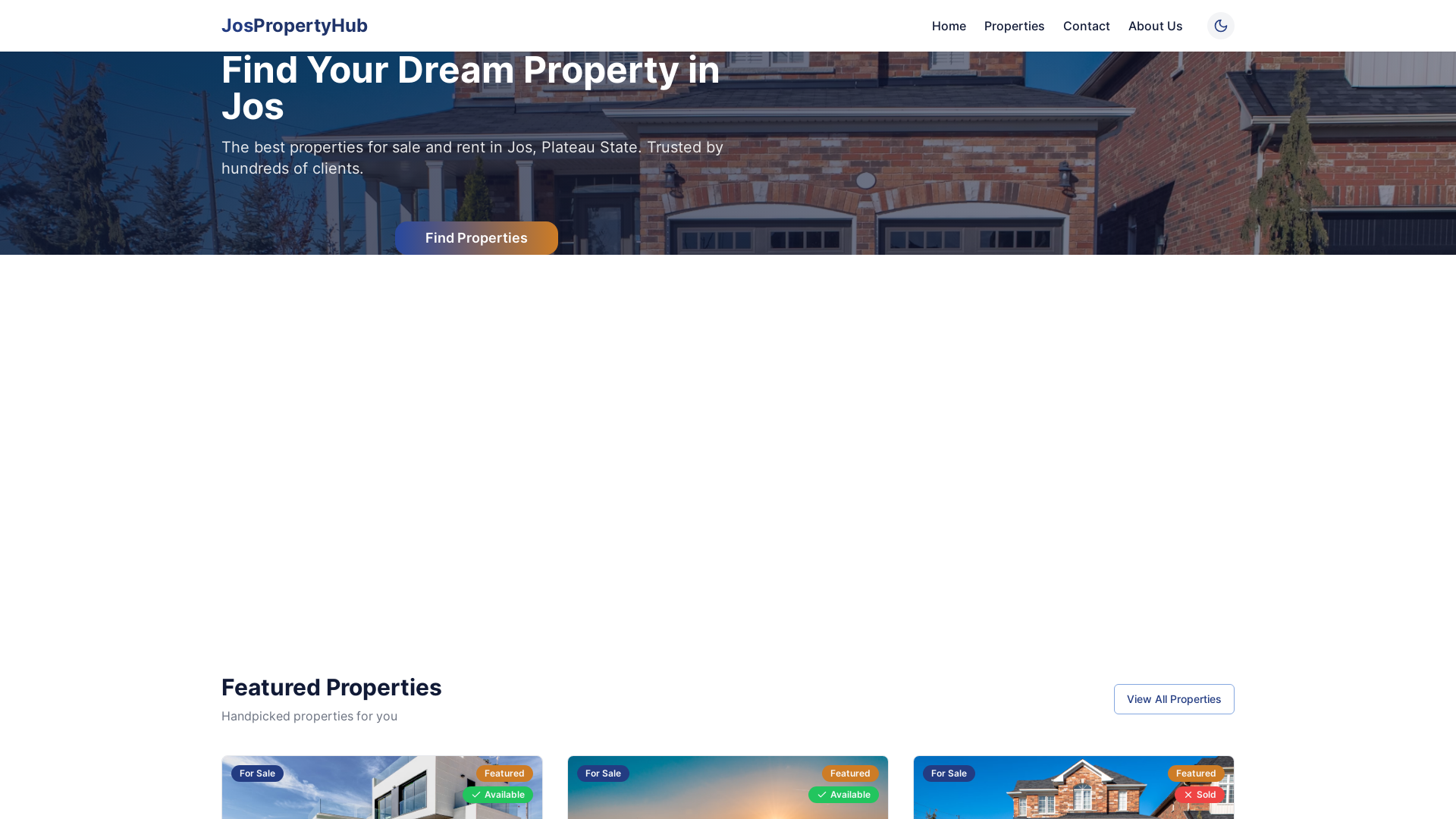 Professional Property Listings Platform
