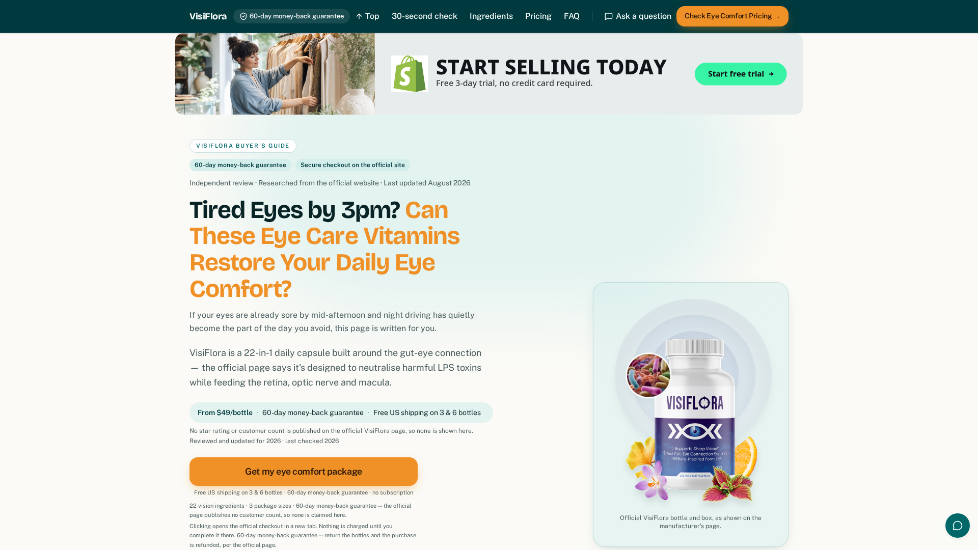 VisiFlora review page hero image