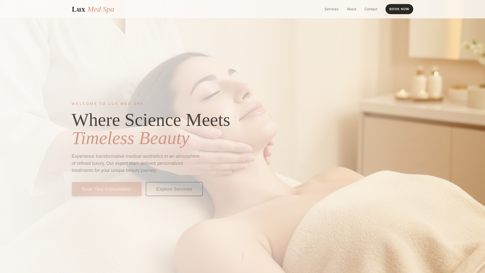 Clean, professional medical spa treatment room with neutral tones at Renova Med Spa in Winnetka