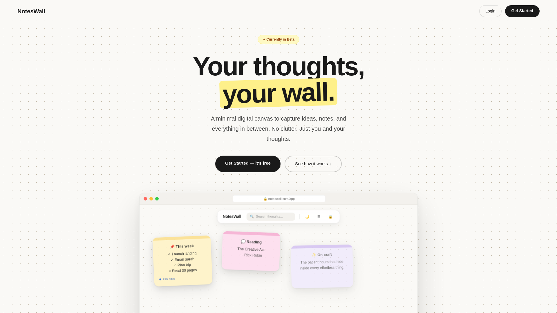Innox Notes NotesWall — A digital sticky-note canvas for your thoughts