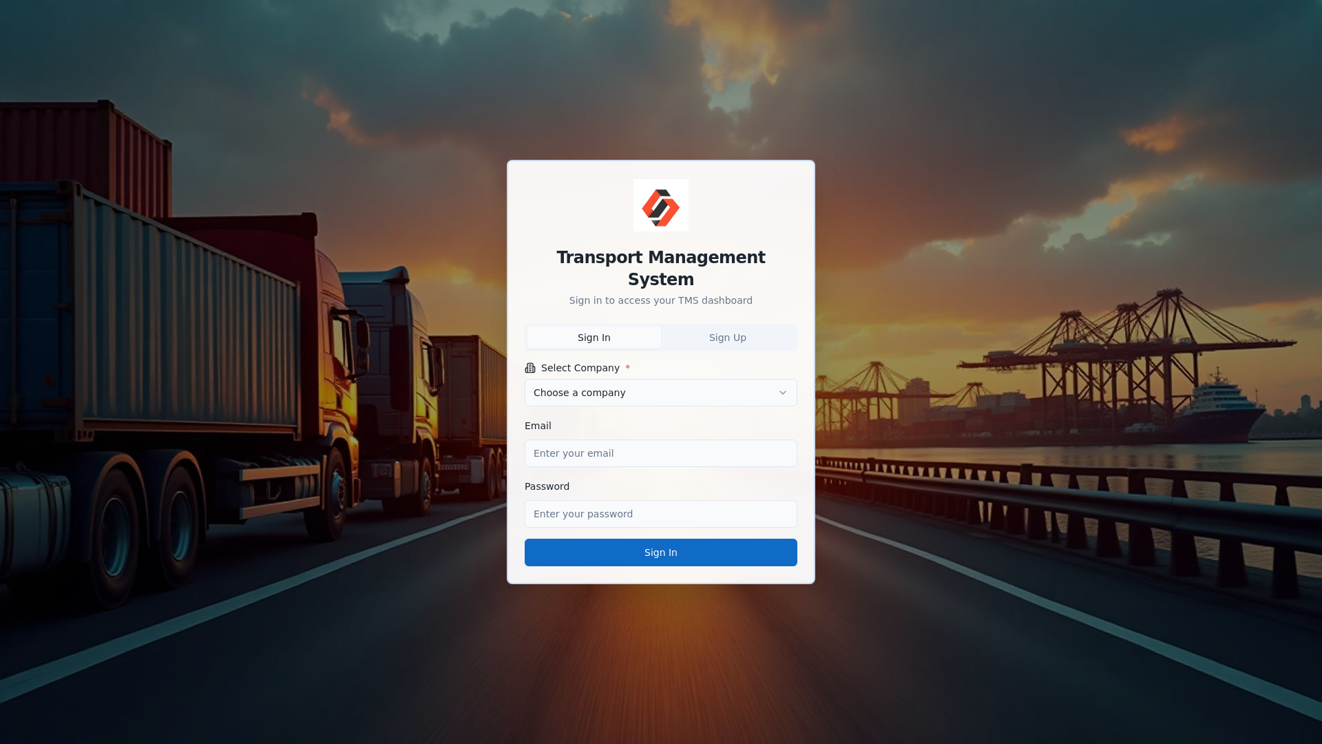 TMS Admin - Transport Management System