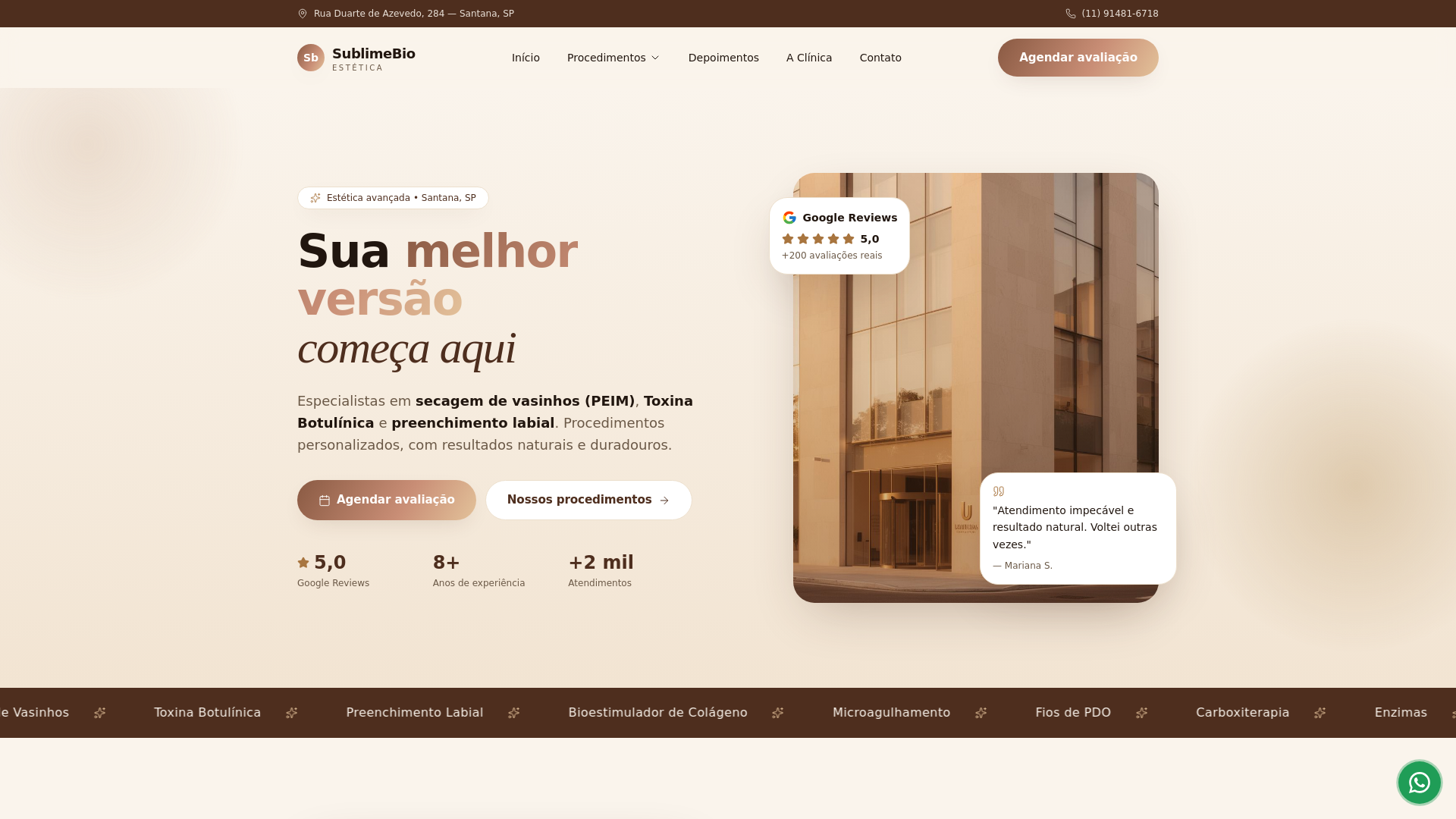 Sublimebio Estética em Santana