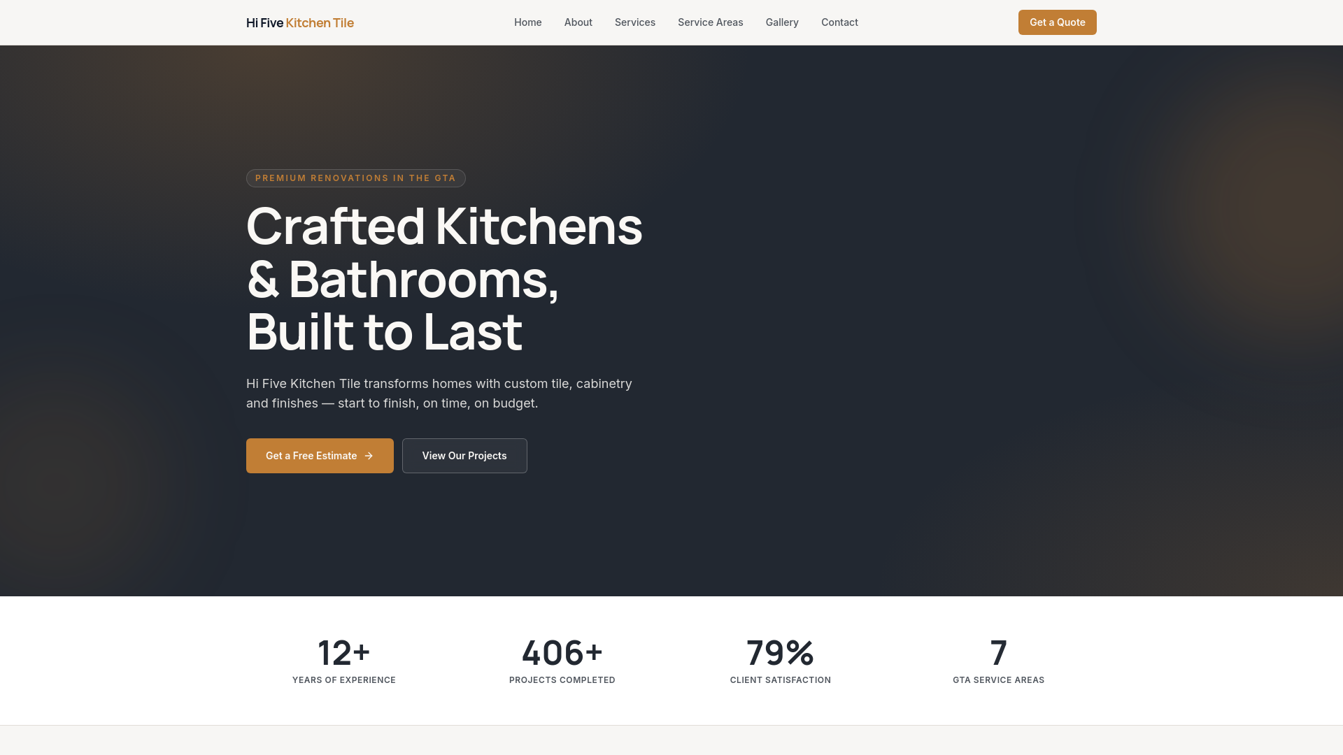 Hi Five Kitchen Tile | Complete Home Renovations in Toronto & GTA