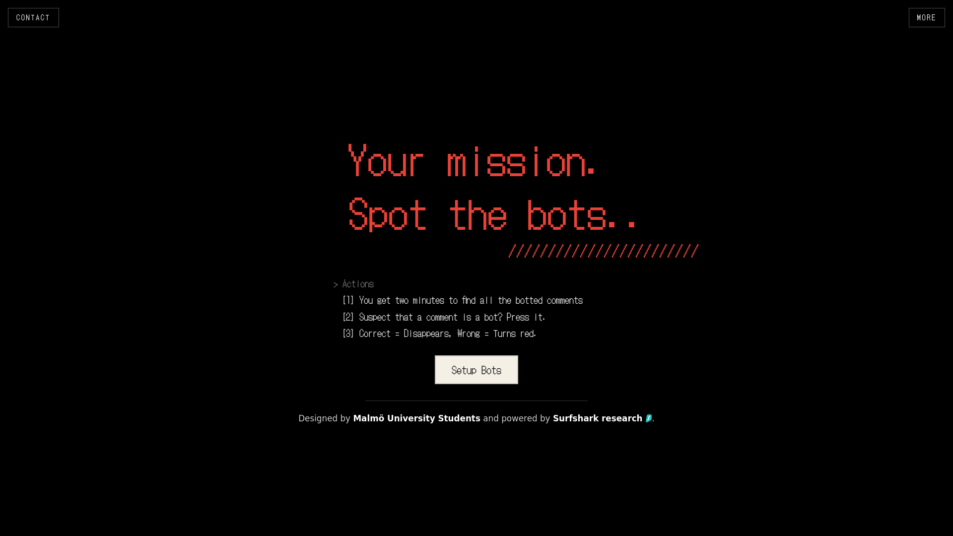 BotOrNot — Can you spot the bots online?