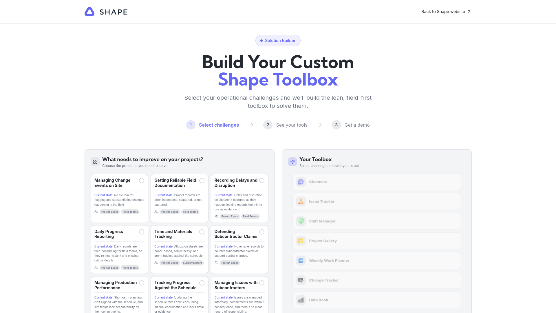Build Your Custom Shape Toolset | Shape Solution Builder