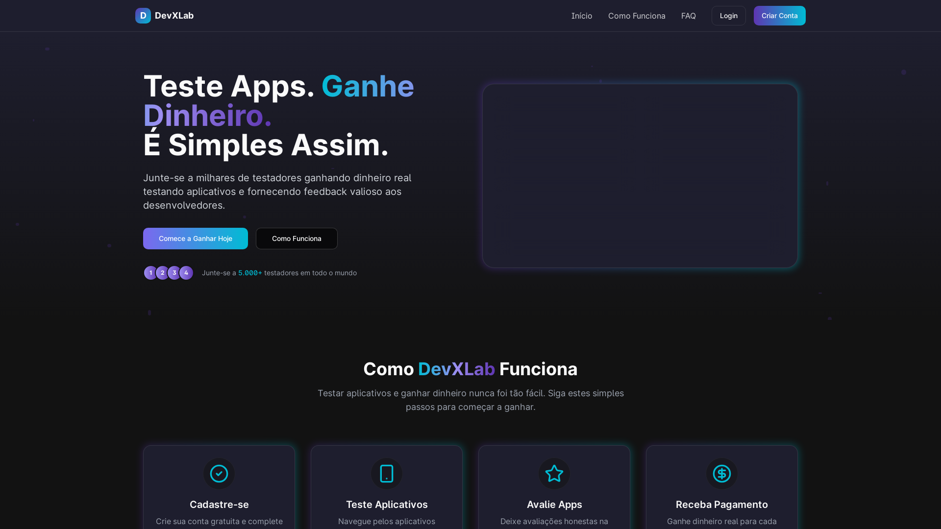 Professional App Testing & Referral Program Platform