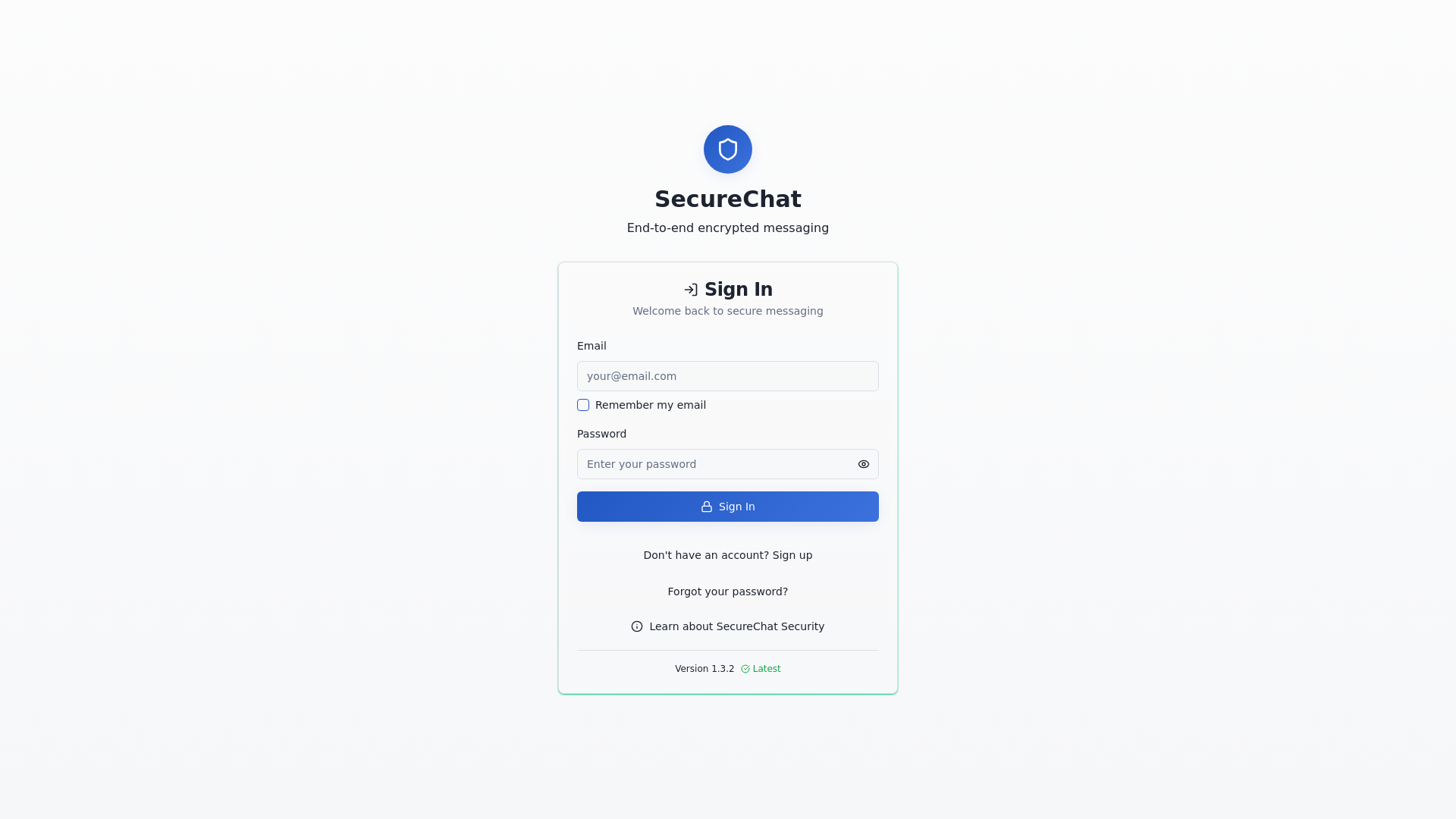 SecureChat - End-to-End Encrypted Messaging
