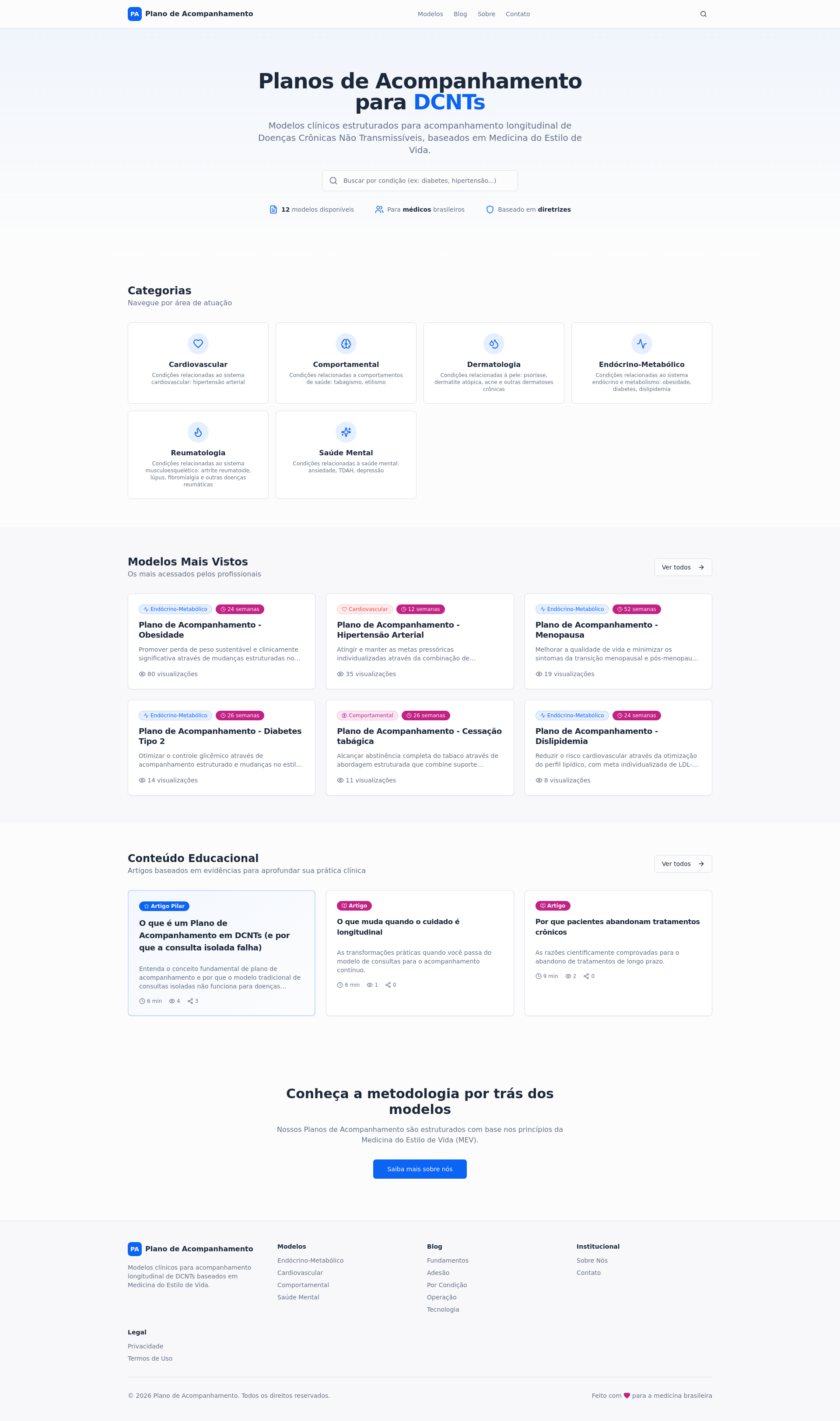 Modelo | Plano de Acompanhamento
