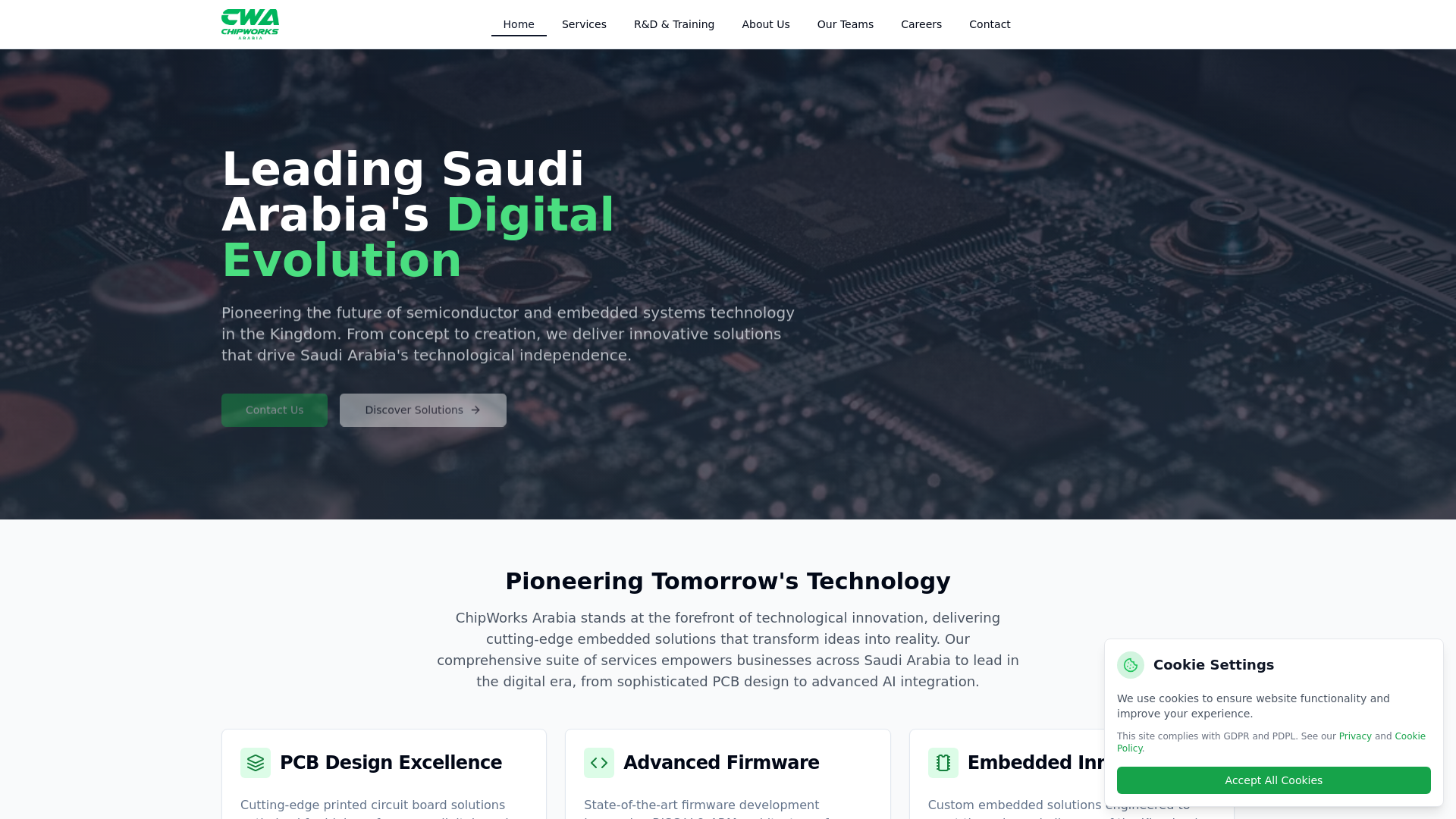 ChipWorks Arabia — Saudi Semiconductor & Embedded Systems