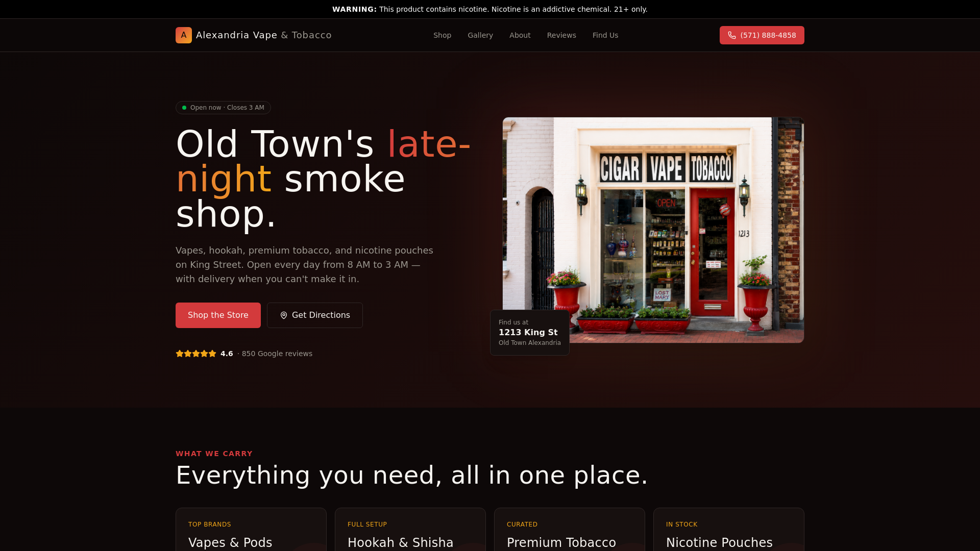 tobacco king alexandria Tobacco King & Vape -