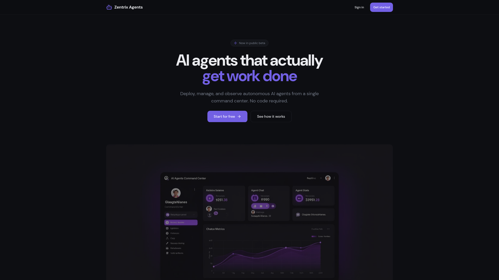 Zentrix Agents — AI Agent Command Center