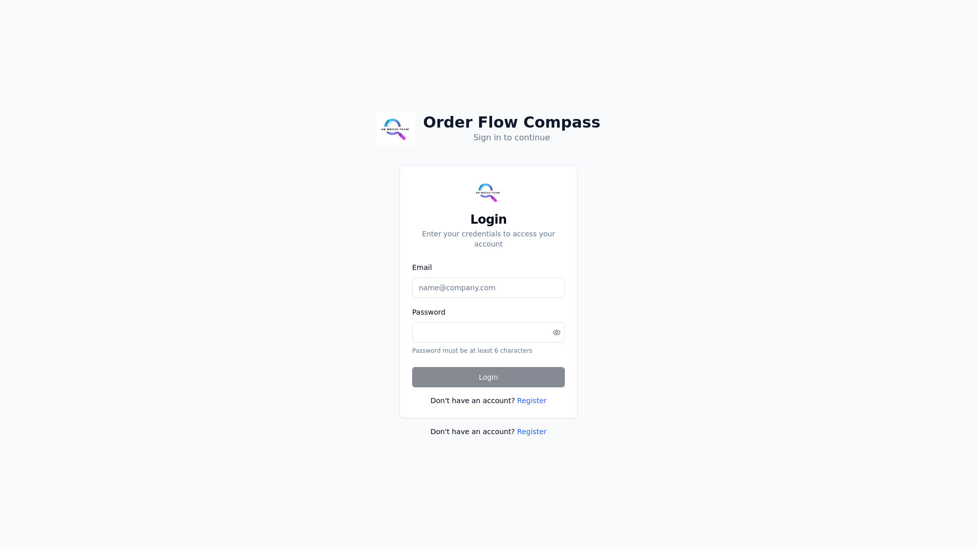 Compass Ordering Form Order Flow Compass