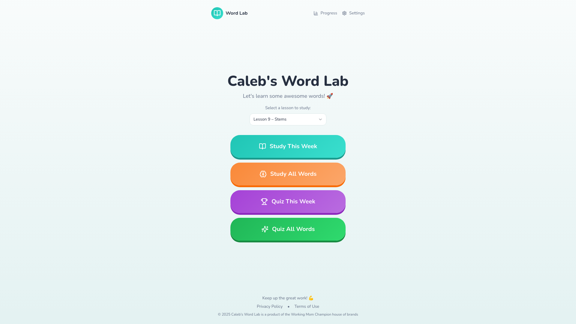 Word Lab Operating System Caleb's Word Lab - Fun Vocabulary Learning