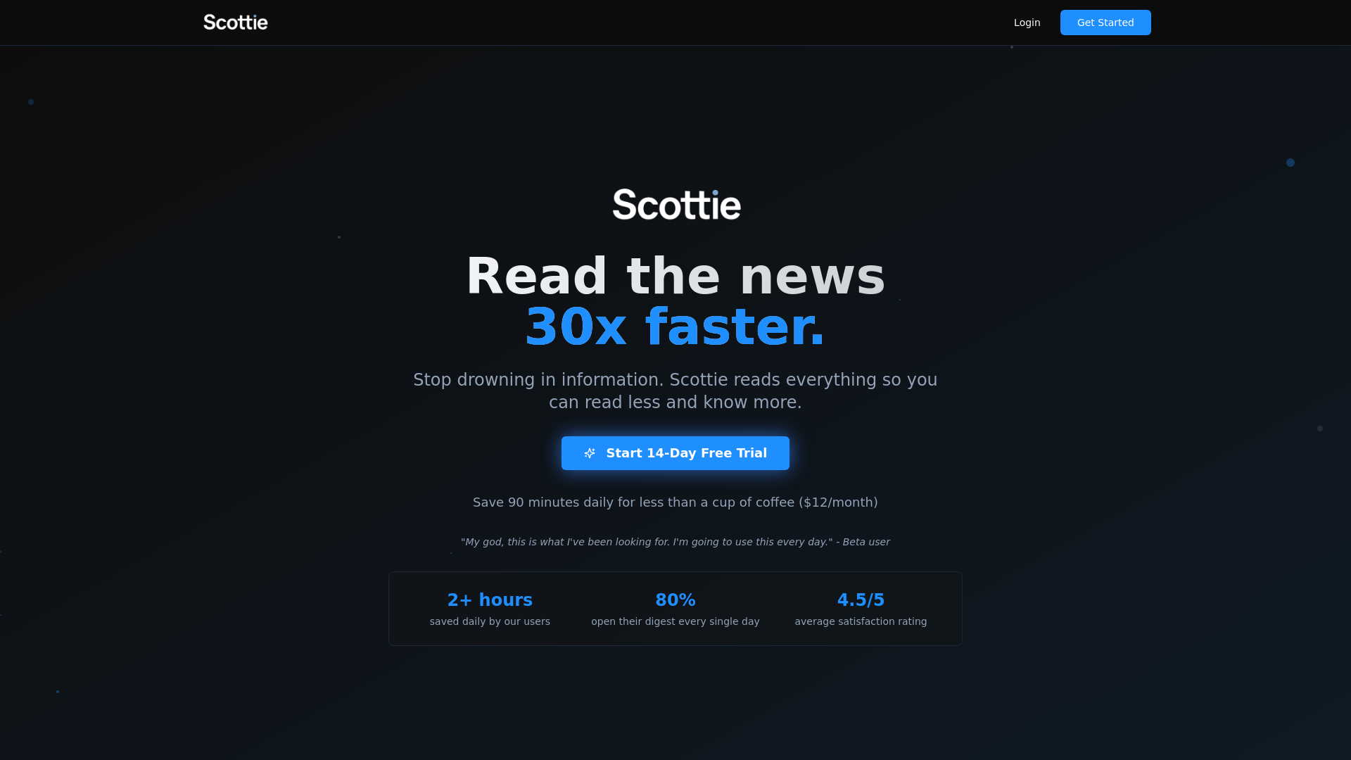 Scottie - AI-Powered Daily News Briefs logo