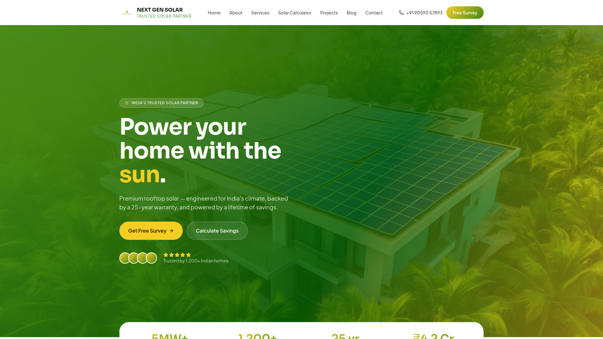 Next Gen Solar Solutions — Premium Solar Installations in India