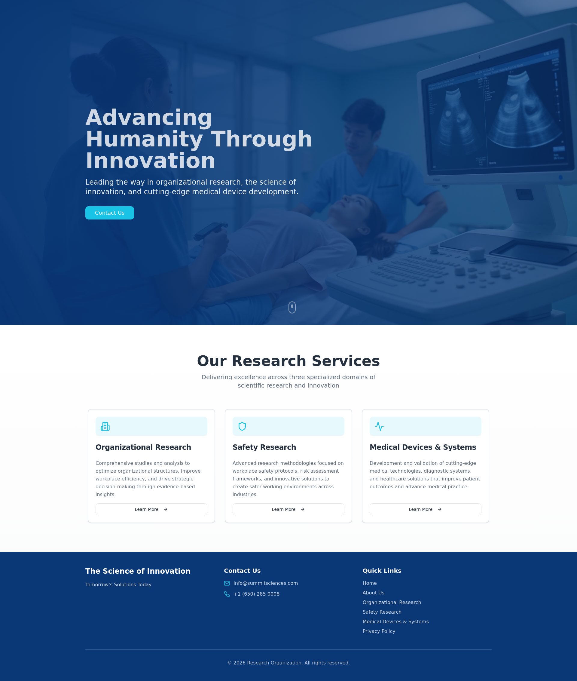 Summit Science Inc. | Scientific Innovation & Excellence