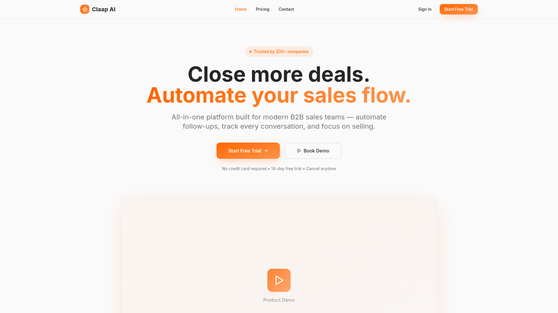 Dealstack Claap AI - Close more deals. Automate your sales flow.