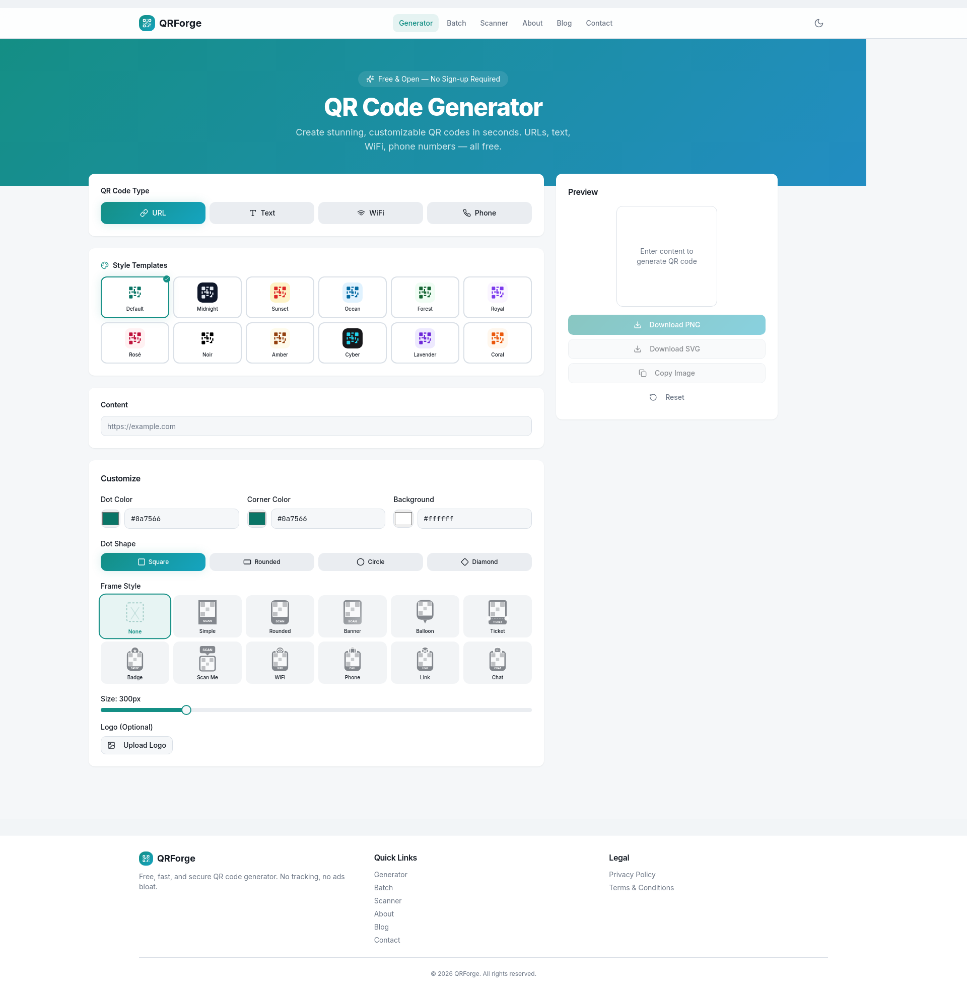 Line Code Generator No Background QRForge - Free QR Code Generator