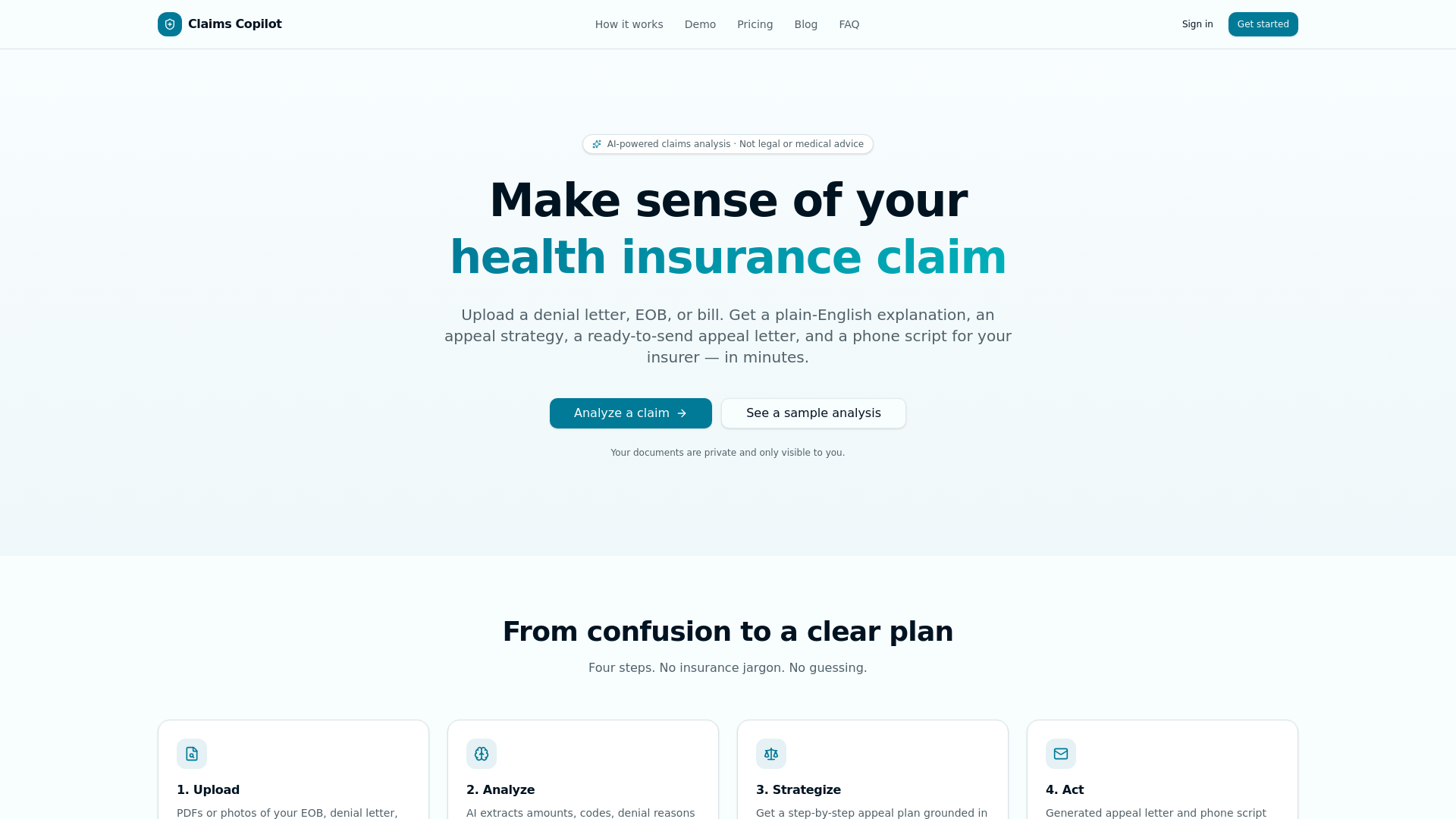 Health Claims Copilot — Understand & Appeal Insurance Denials