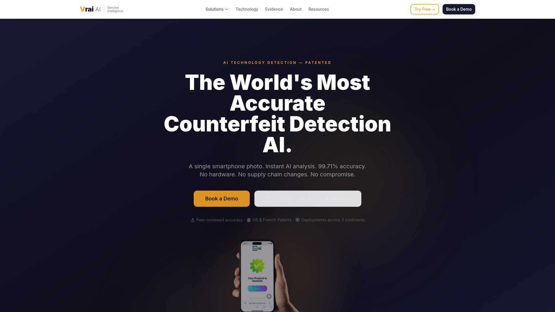 Vrai AI — Counterfeit Detection AI for Medicines