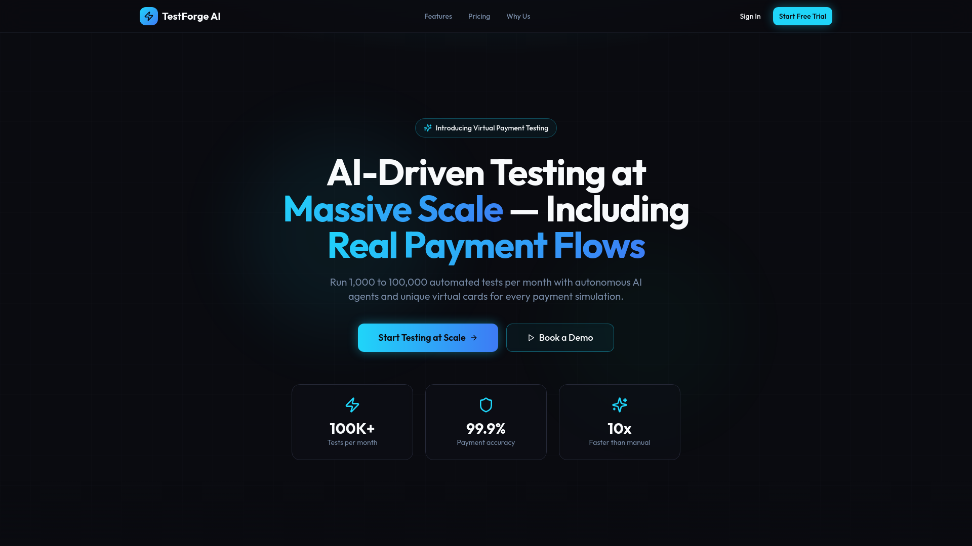 TestForge AI — AI-Driven Testing at Massive Scale