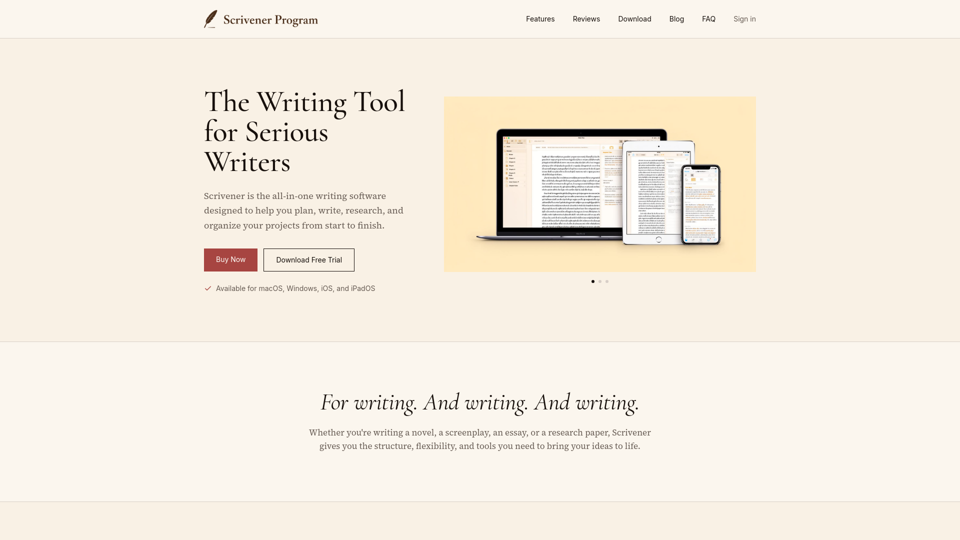 Scrivener Program — Writing Software for Serious Writers