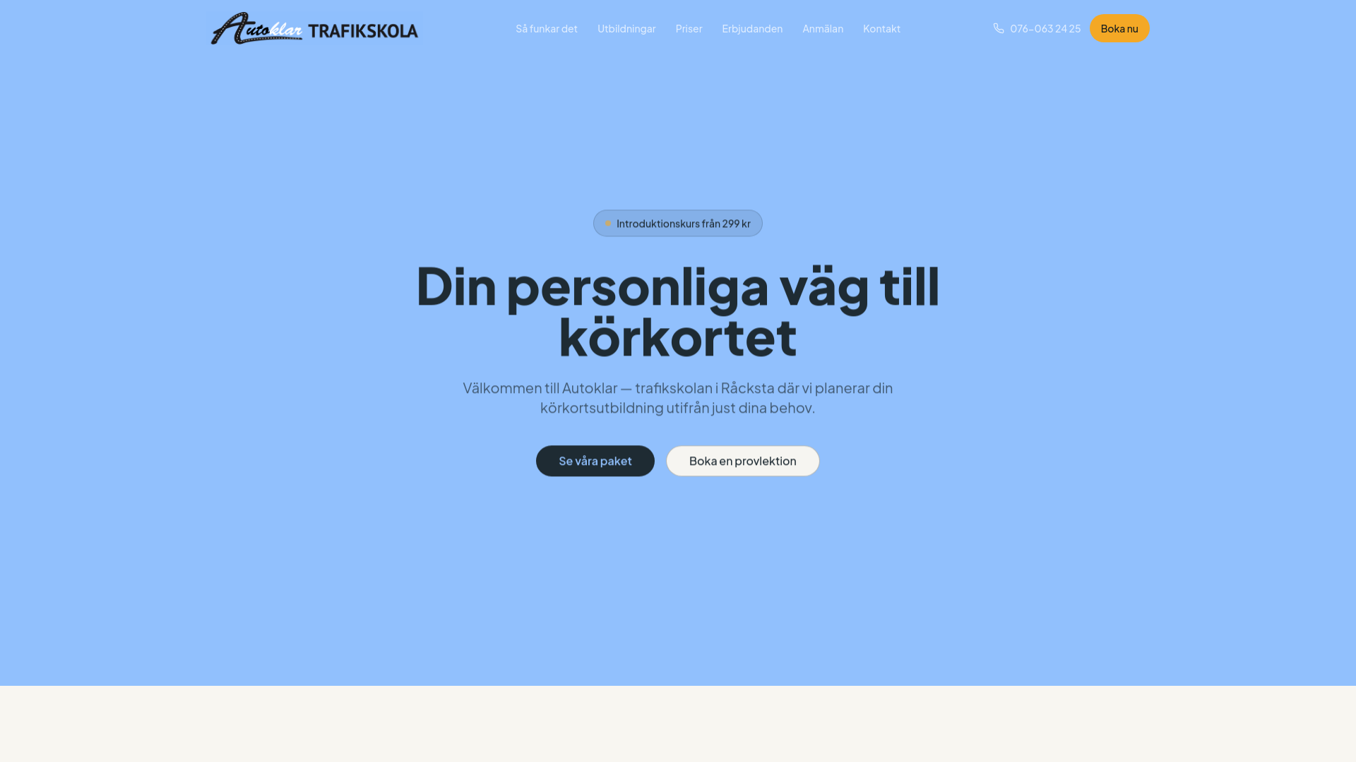 Autoklar Trafikskola