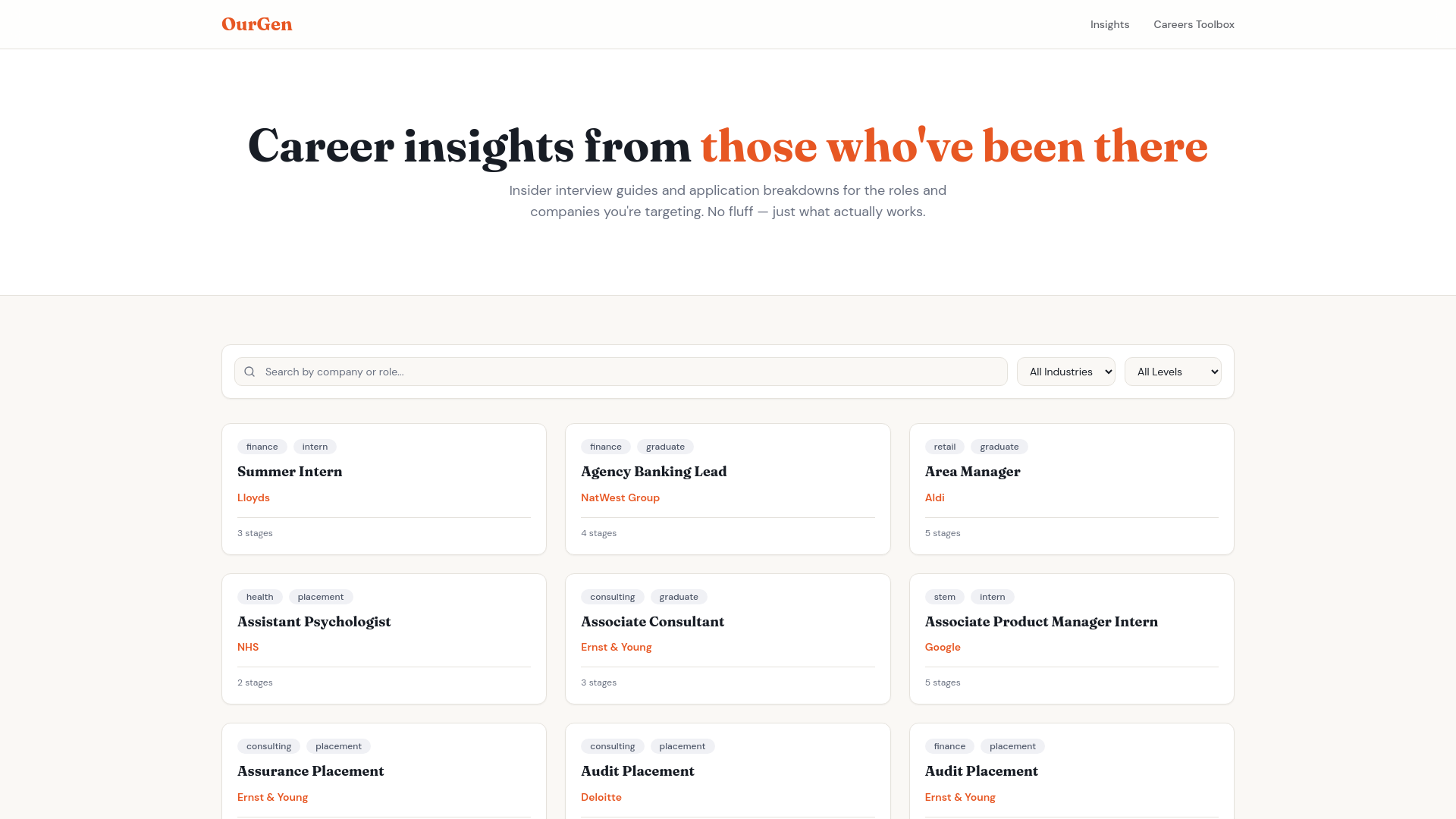 OurGen | Insider Interview Guides for Top Employers