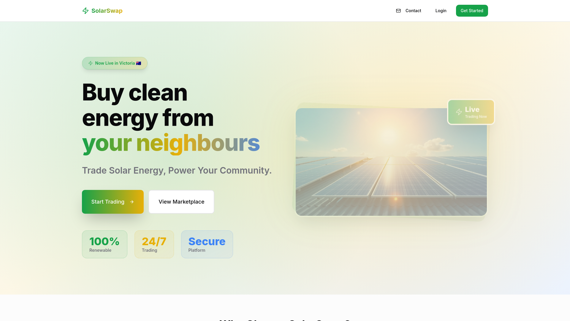 SolarSwap | Australia's Virtual Solar Energy Trading Platform