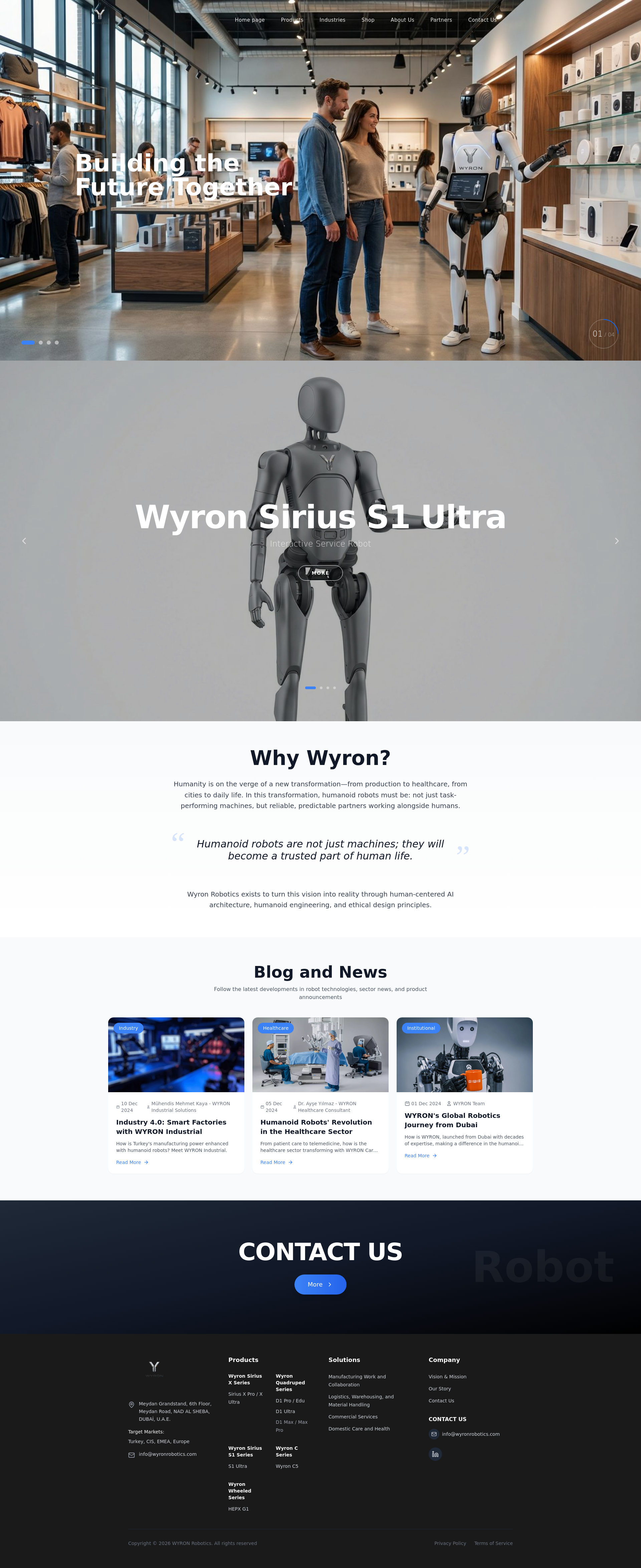 Byron Robotics Wyron Robotics — Türkiye Robotik & Humanoid AI | Turkey Robotics
