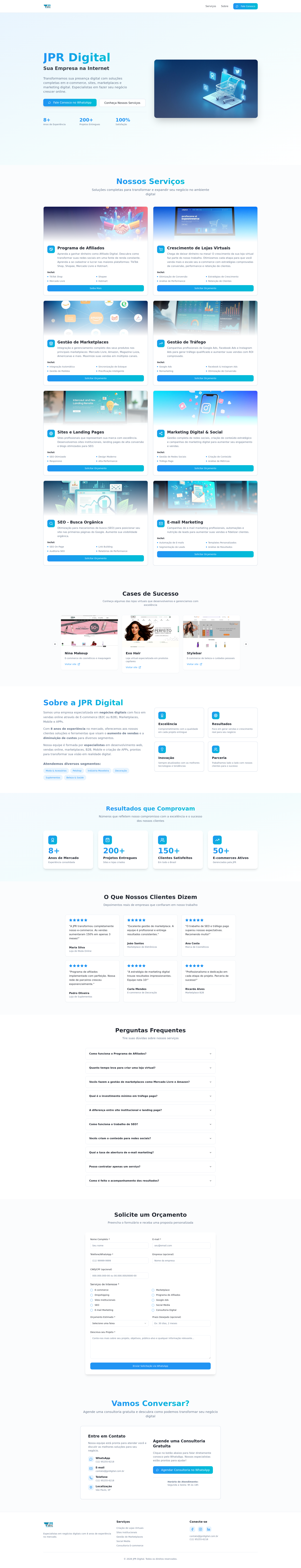 JPR Digital - Sua Empresa na Internet | E-commerce, Sites e Marketing ...