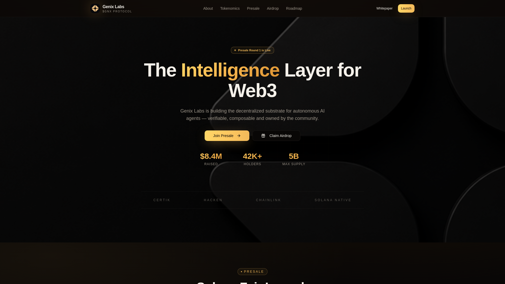 Genix Labs — Decentralized Intelligence Protocol