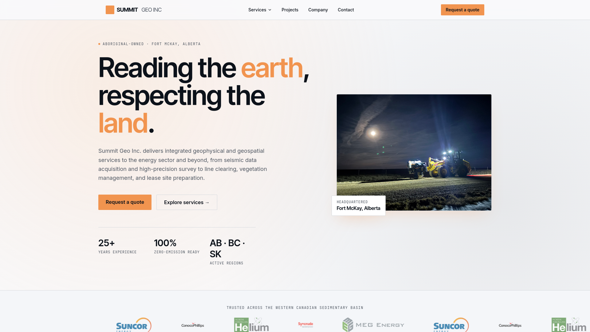 Summit Geo Inc | Vegetation Management & Seismic Services