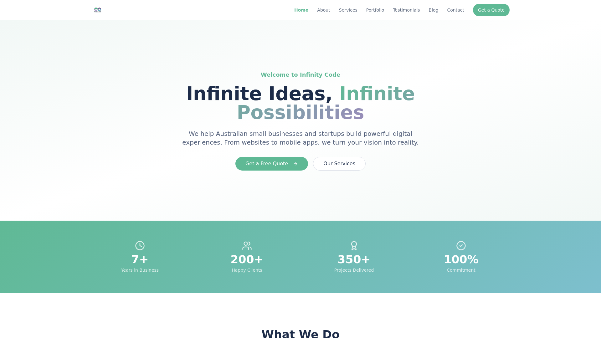 Infinity Code Pty Ltd | Web & Mobile App Development Australia