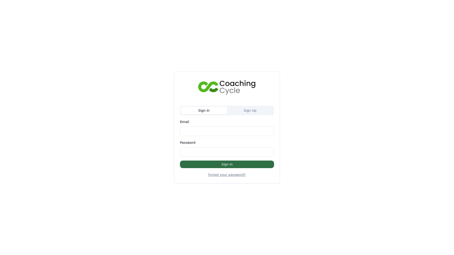 Coaching Cycle