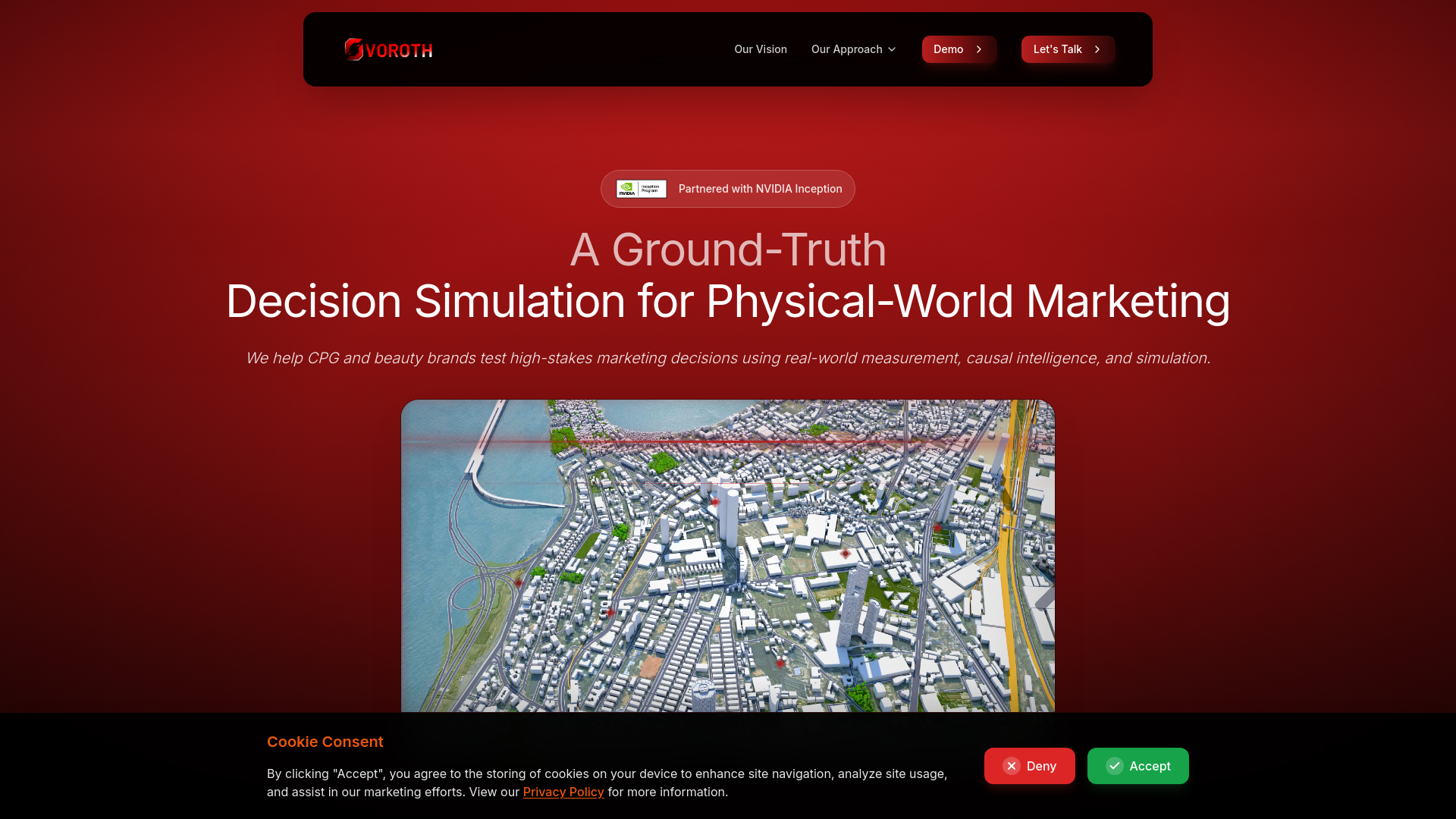 Voroth Market Intelligence Screenshot