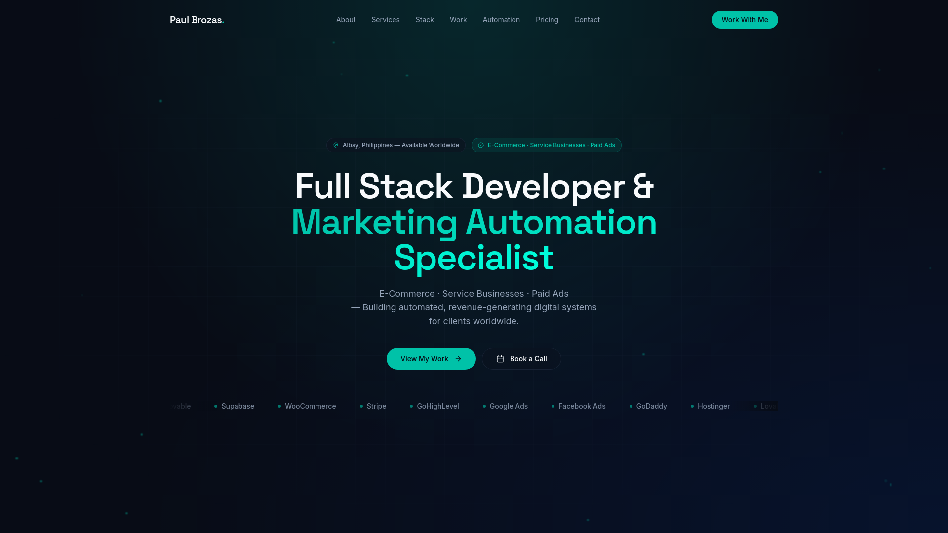 Paul Brozas — Full Stack Developer & Google Ads Automation Specialist