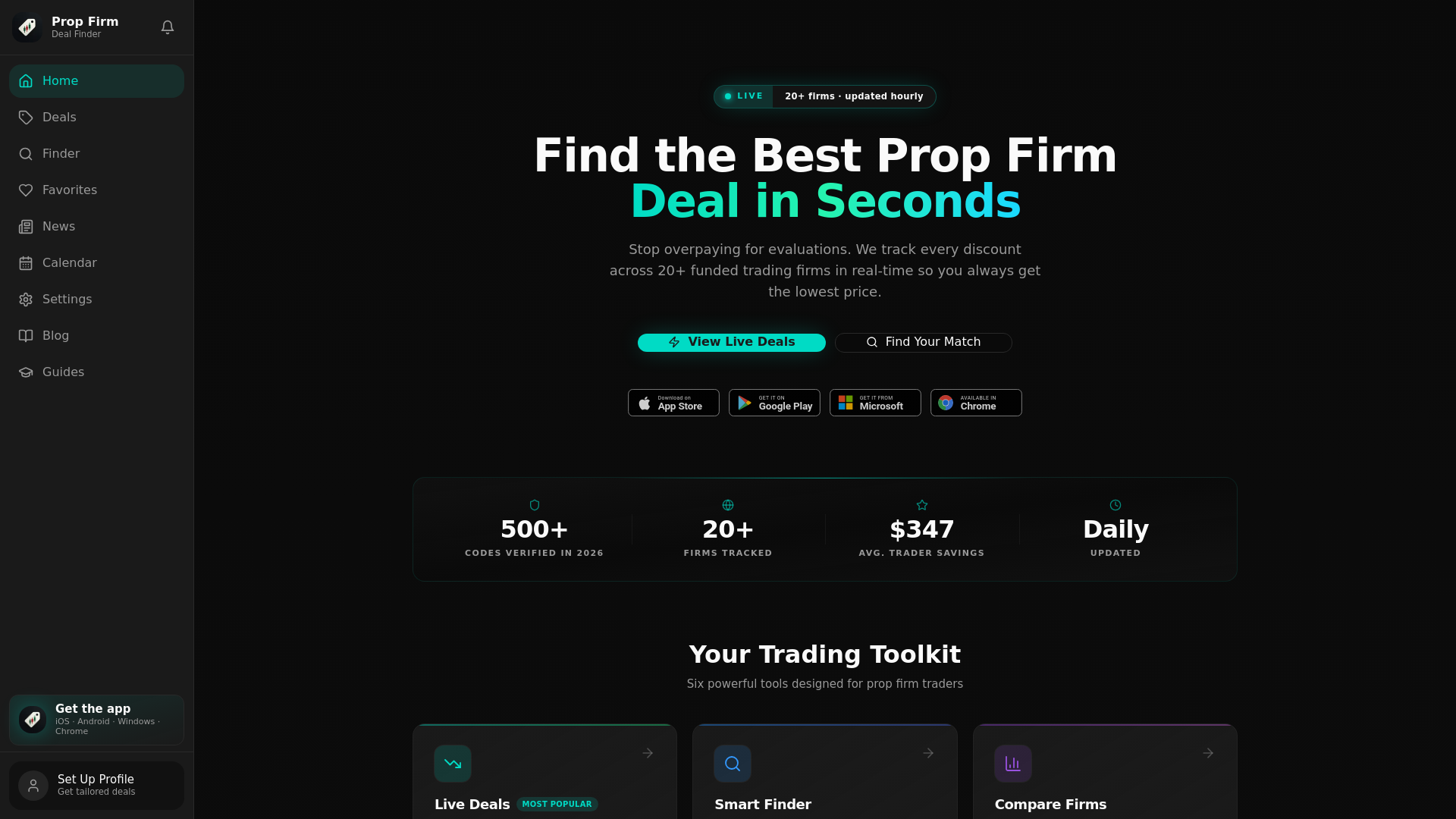 Prop Firm Comparison Table 2026 — All Firms Side by Side | PFDF