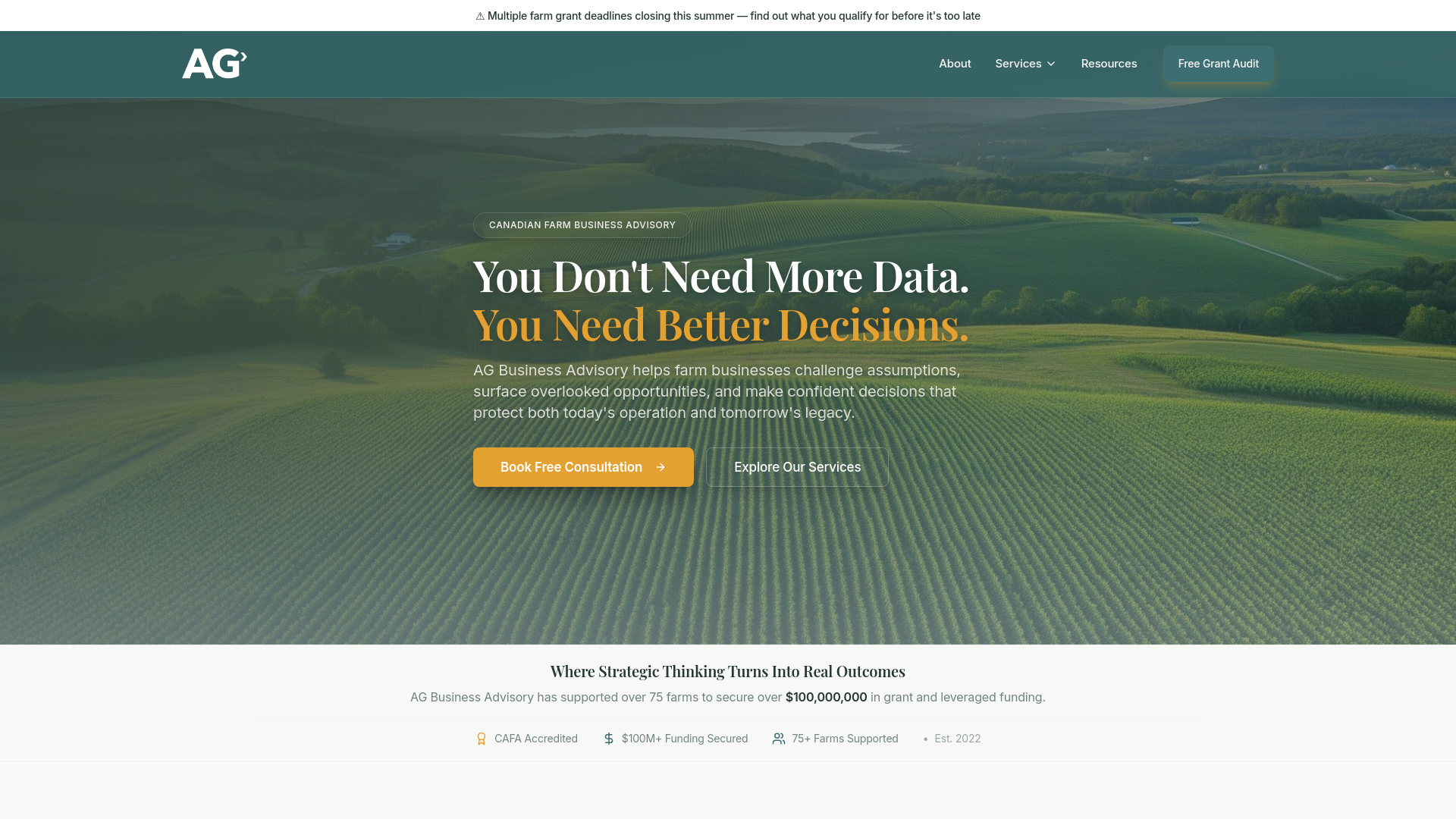 Farm Grants Canada | Farm Business Consulting | AG Business Advisory