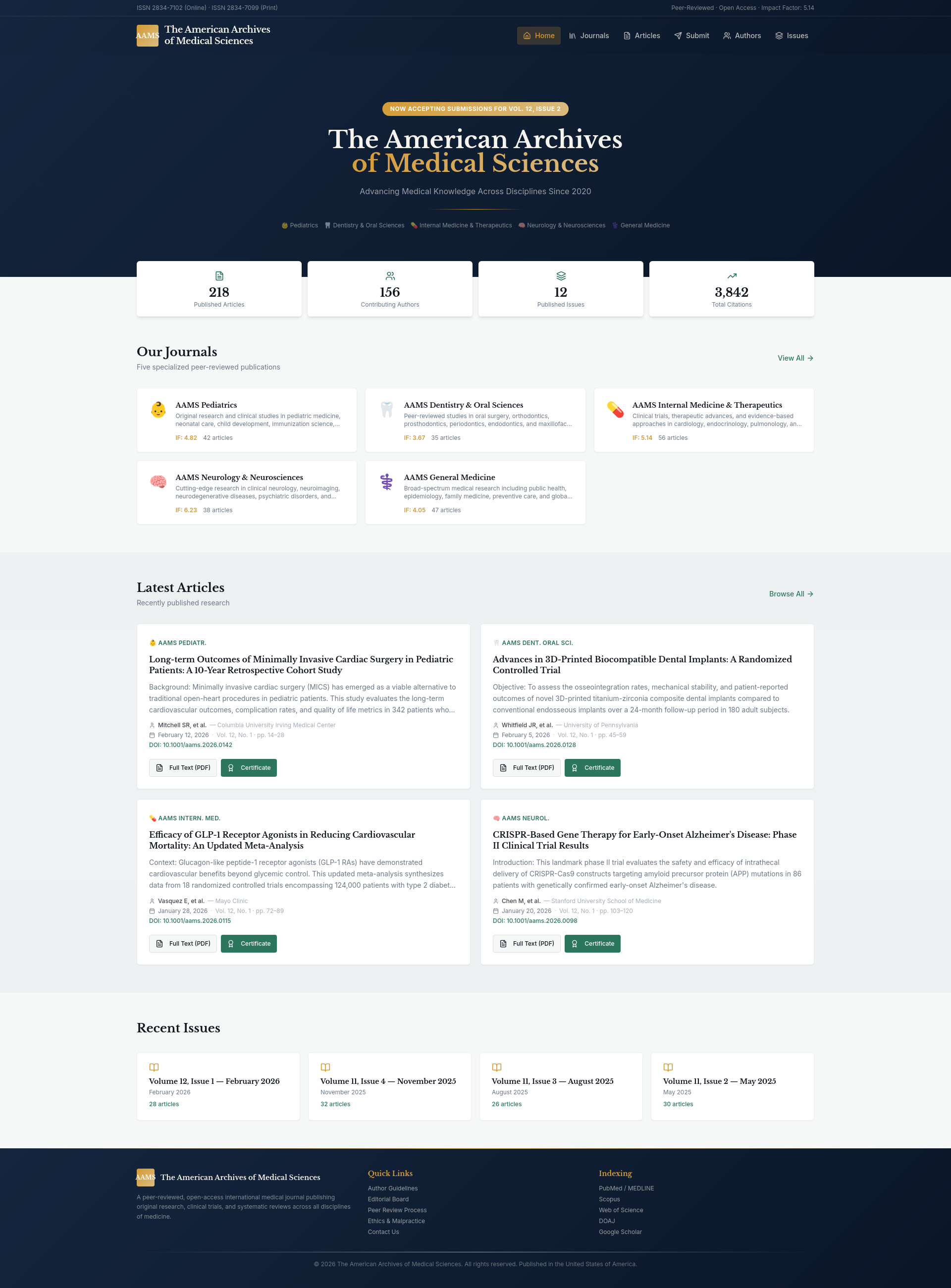 Aams Software AAMS – The American Archives of Medical Sciences