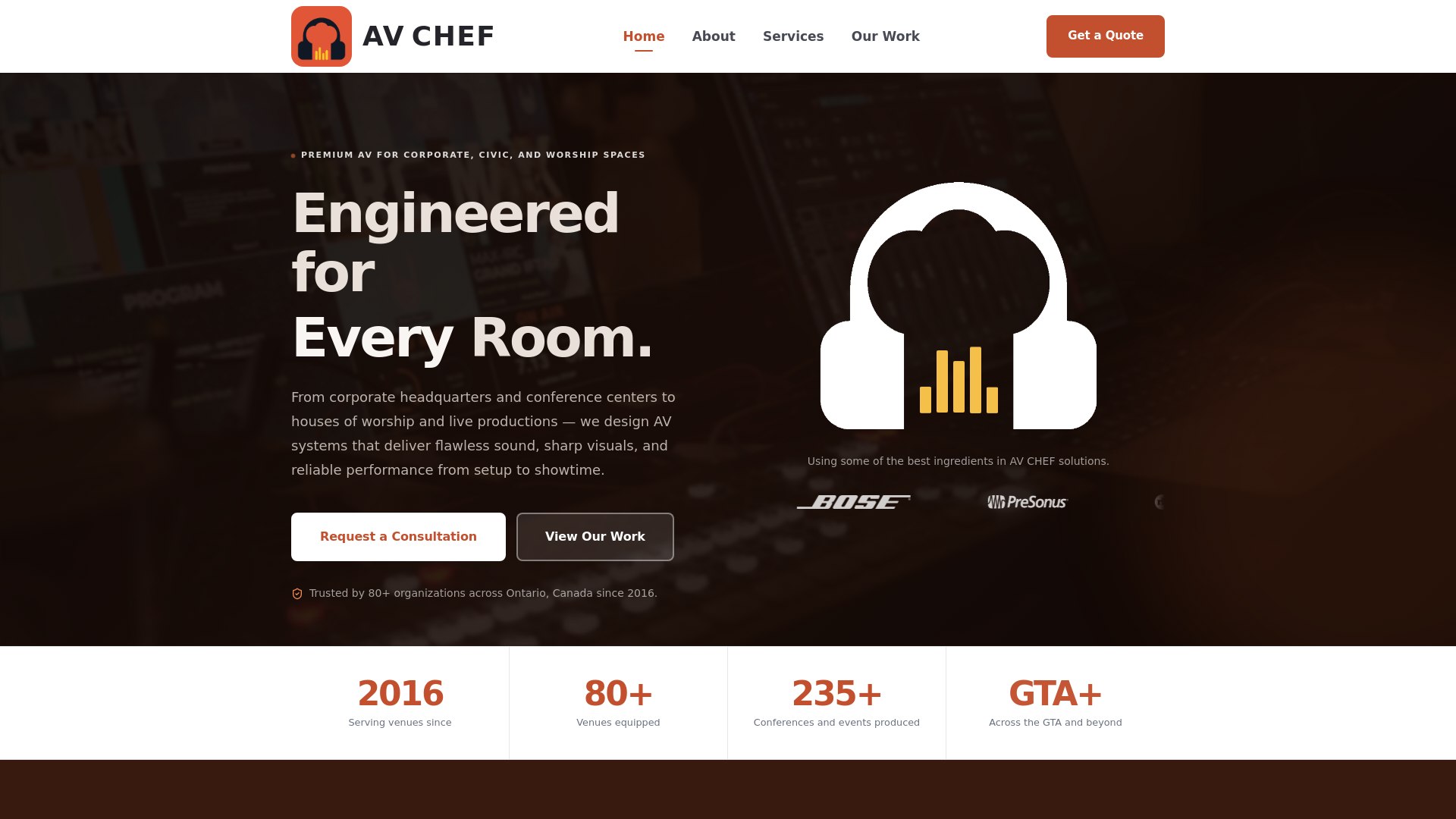 AVCHEF — Premium Audio, Video & IT