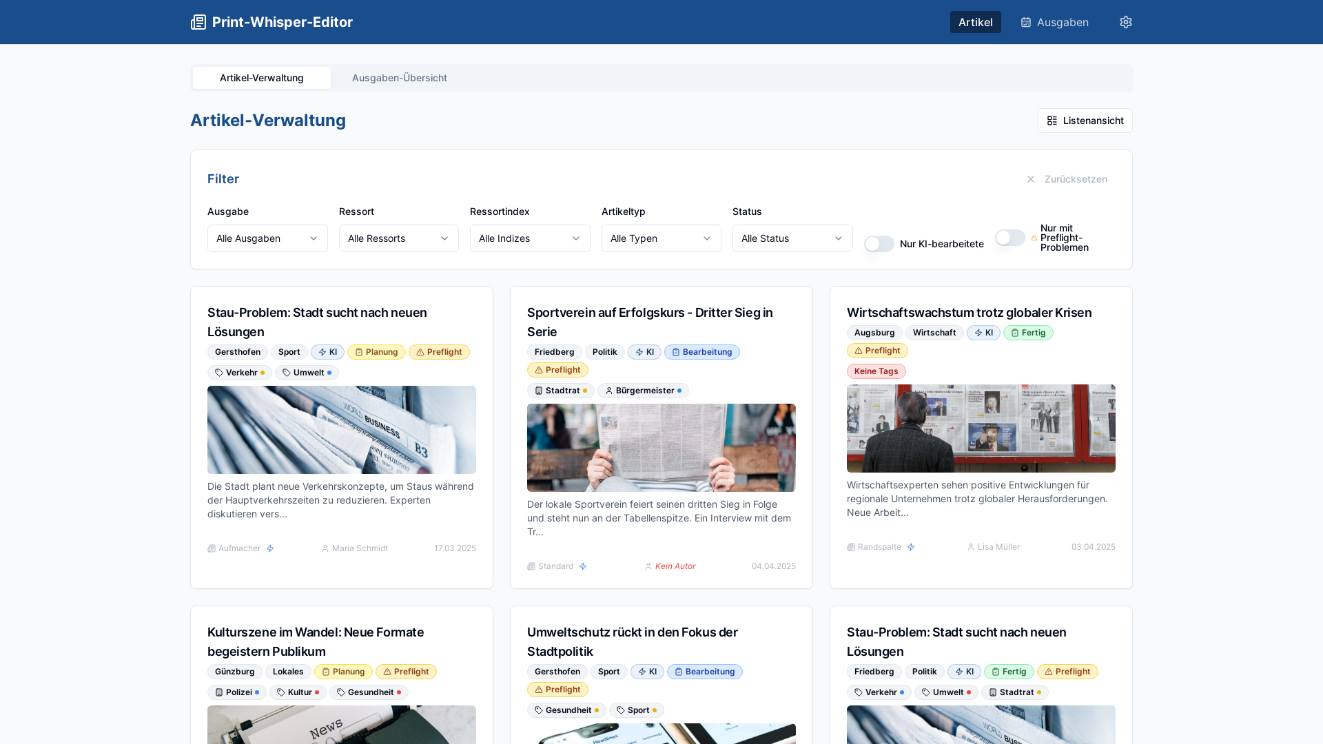 Professional Article Management & Optimization Platform